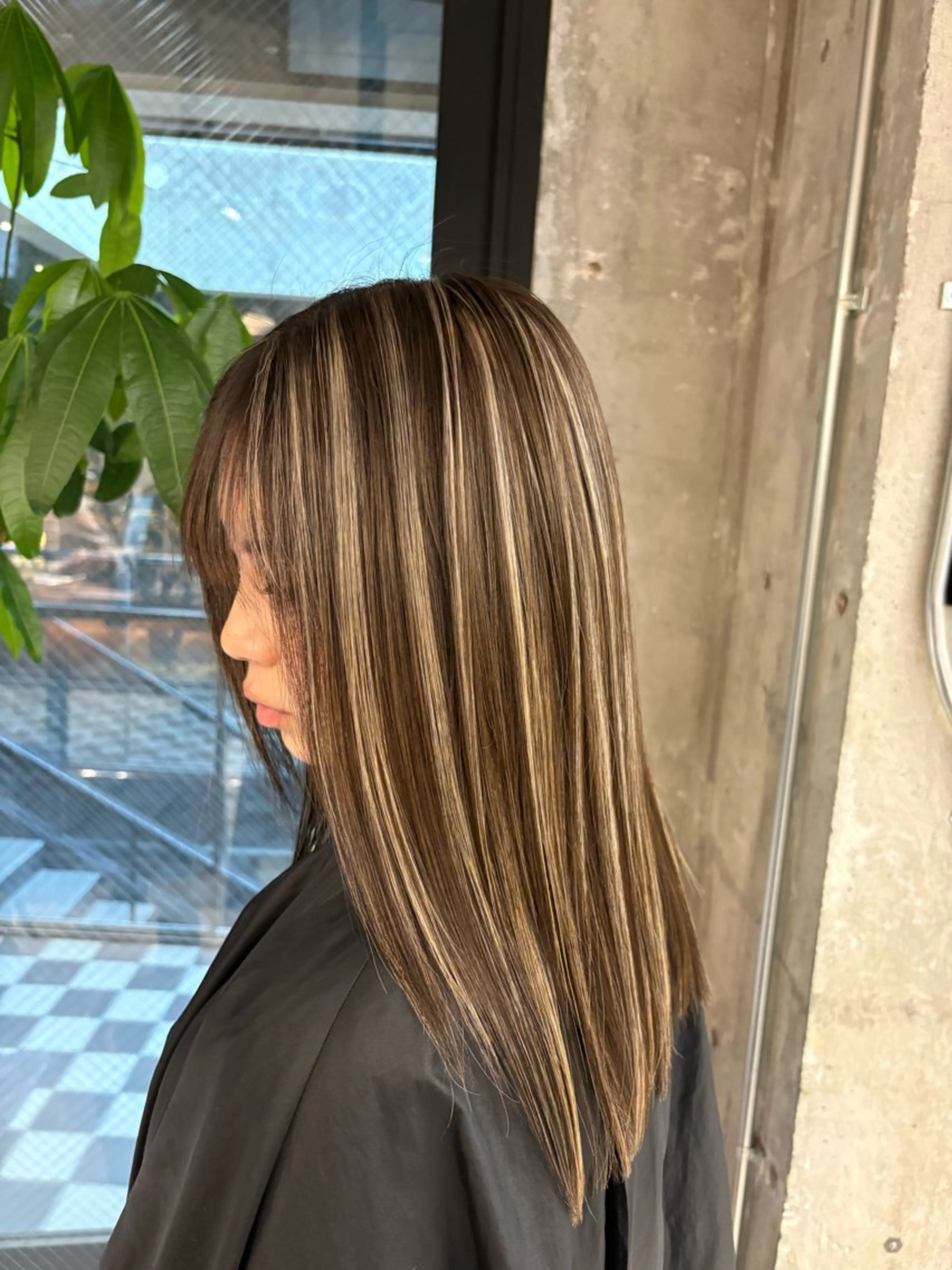 ロング カラー ブリーチ カット ヘアカラー ♡ハイライトカラー shinri♡のヘアスタイル