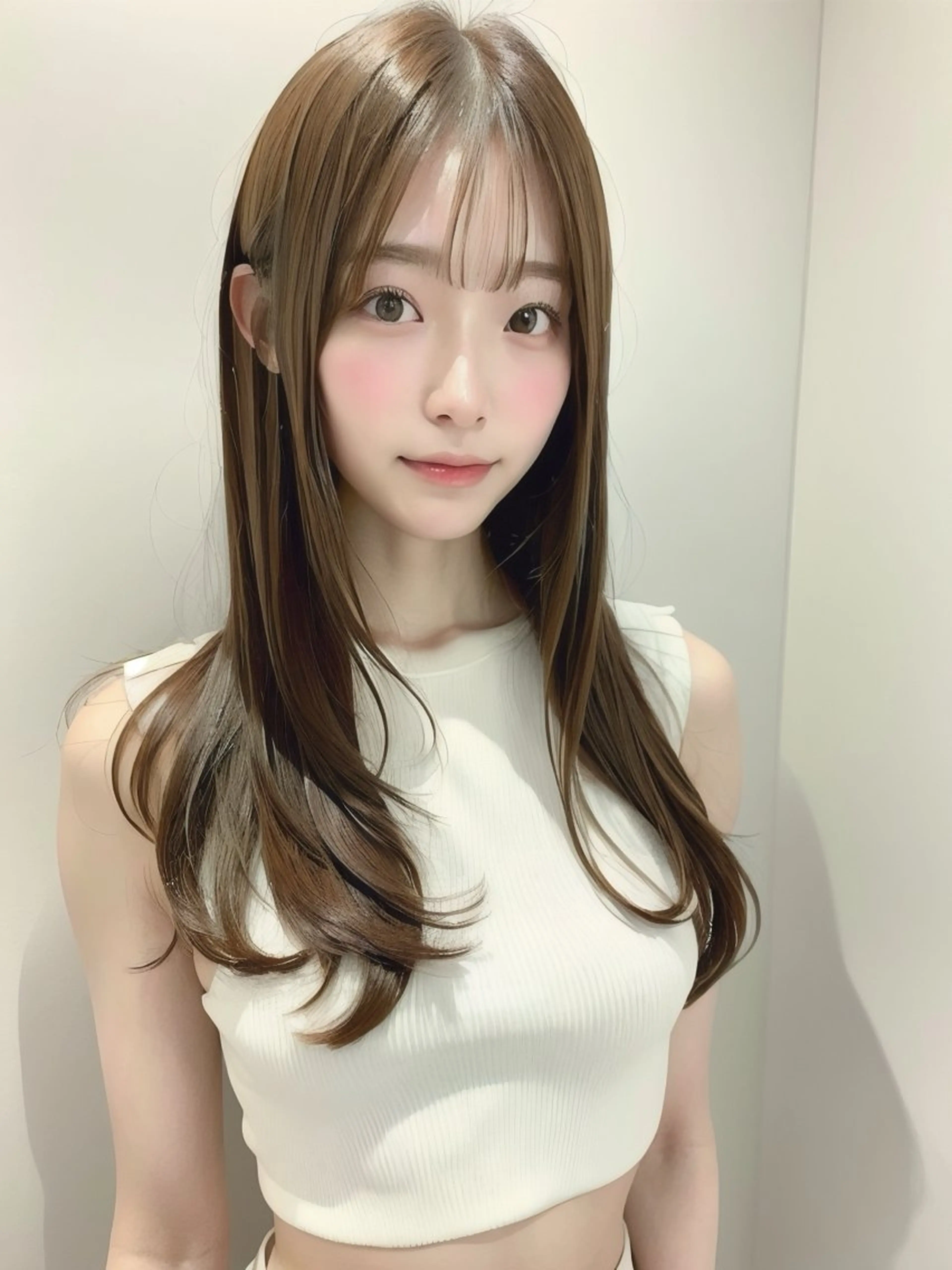 ロング ハイライト 髪質改善 韓国風ヘア レイヤーカット 縮毛矯正 カット ヘアカラー トリートメント 髪質改善/レイヤー/ ショート/koshiのヘアスタイル