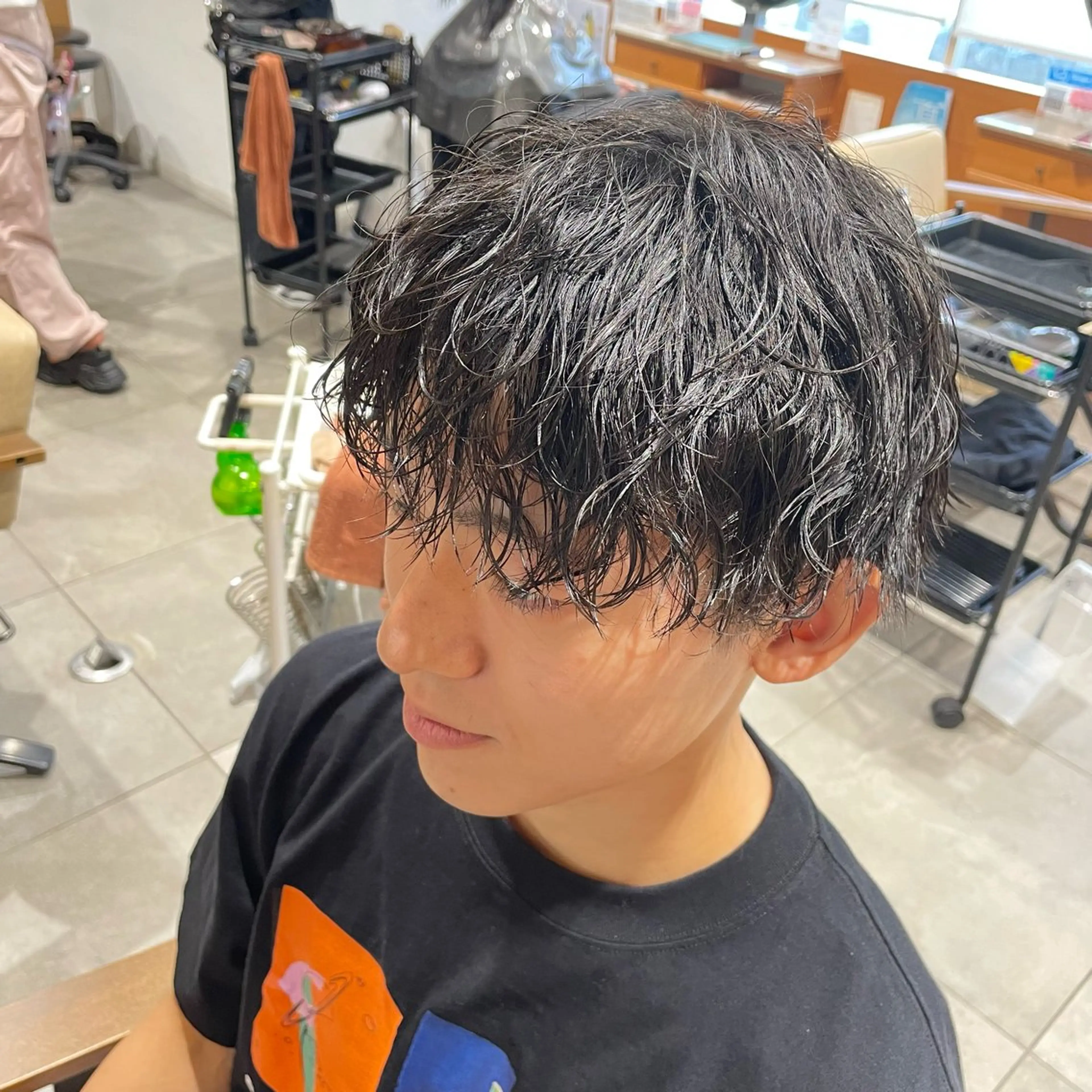 ショート パーマ メンズ isi／門真／古川橋 EITOのヘアスタイル