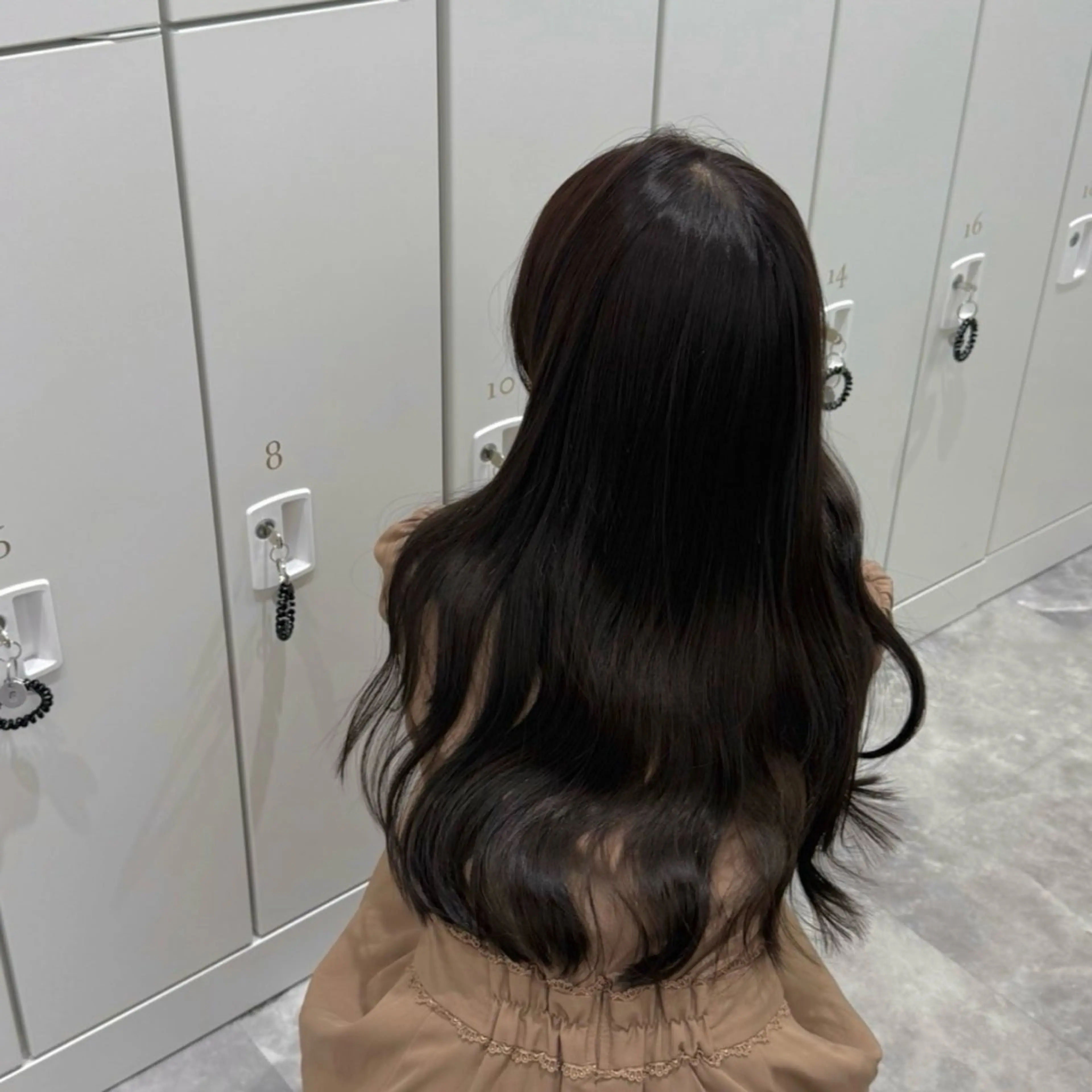 ロング カラー 透明感カラー ヘアカラー トリートメント 透明感カラー ໒꒱misakiのヘアスタイル