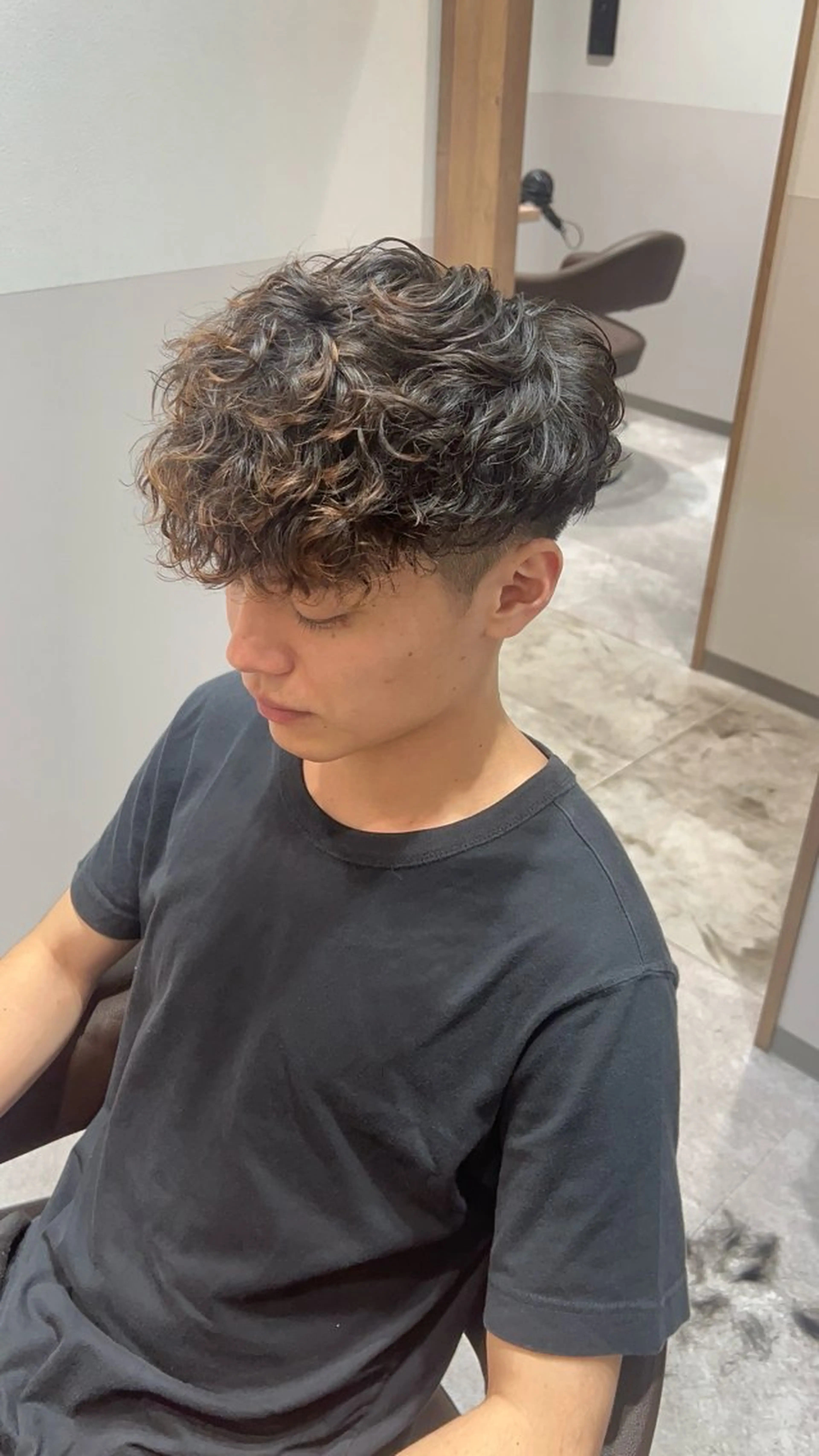 ショート パーマ カット パーマ 角田 瀬名のヘアスタイル