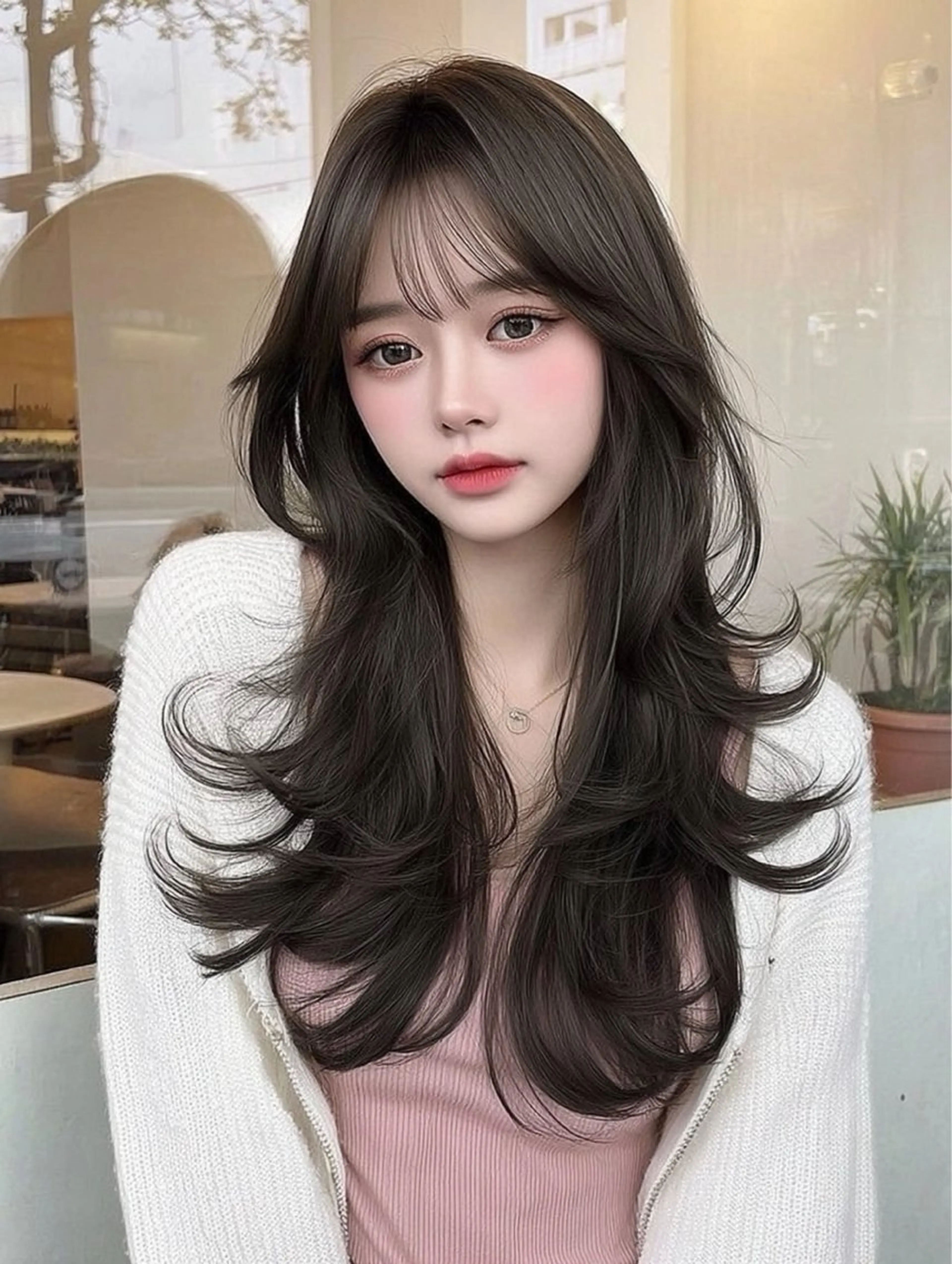 ロング カラー カット ヘアカラー Saki/お悩み解決 /似合わせカットのヘアスタイル