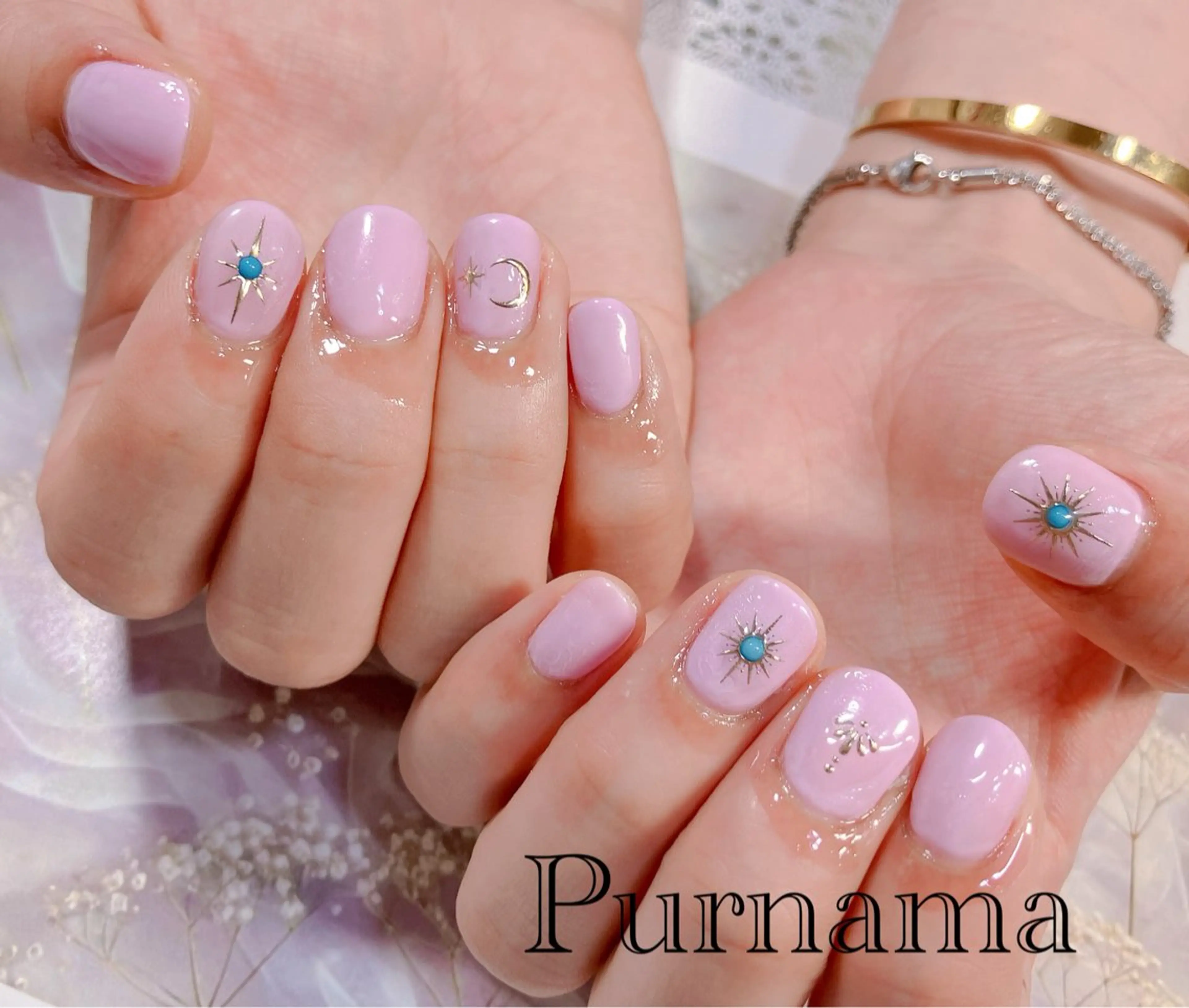 ネイル 持ち込み ハンドネイル Purnama あきのネイルデザイン