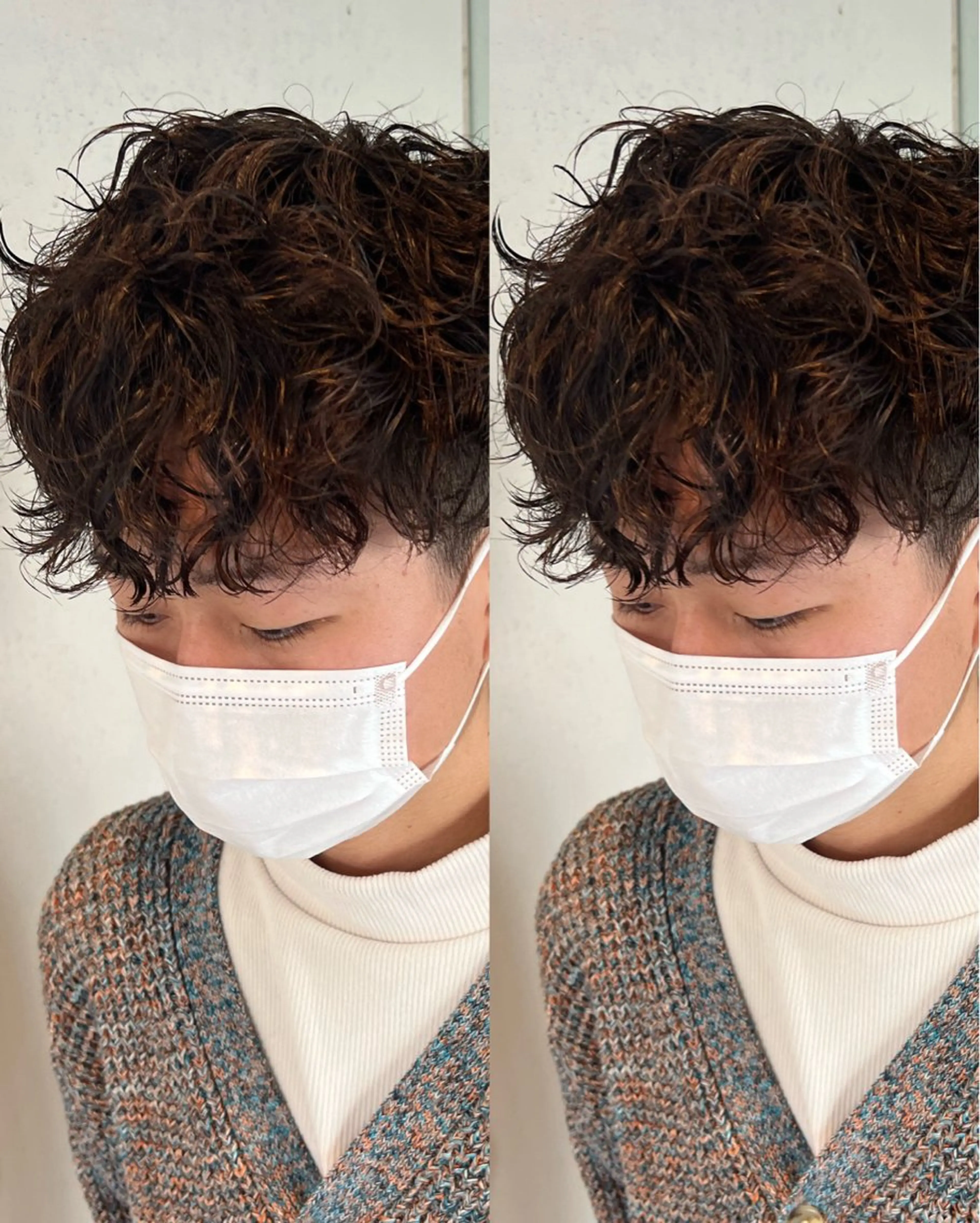 メンズ メンズパーマ カット パーマ 梅田美容師/カラー/ レイヤー/ハイライトのヘアスタイル