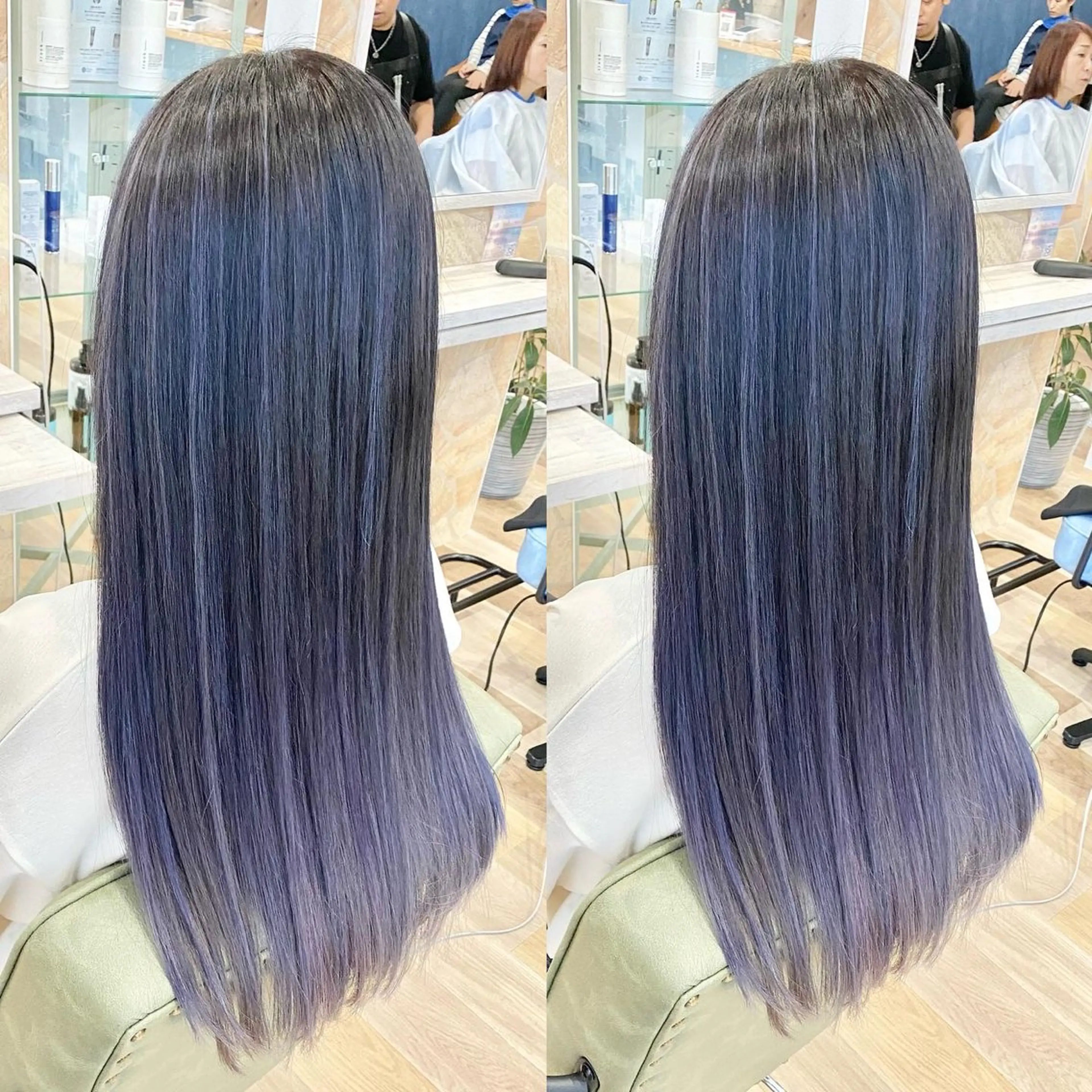 ロング カット ヘアカラー トリートメント ケアブリーチ 黒瀬有汰のヘアスタイル