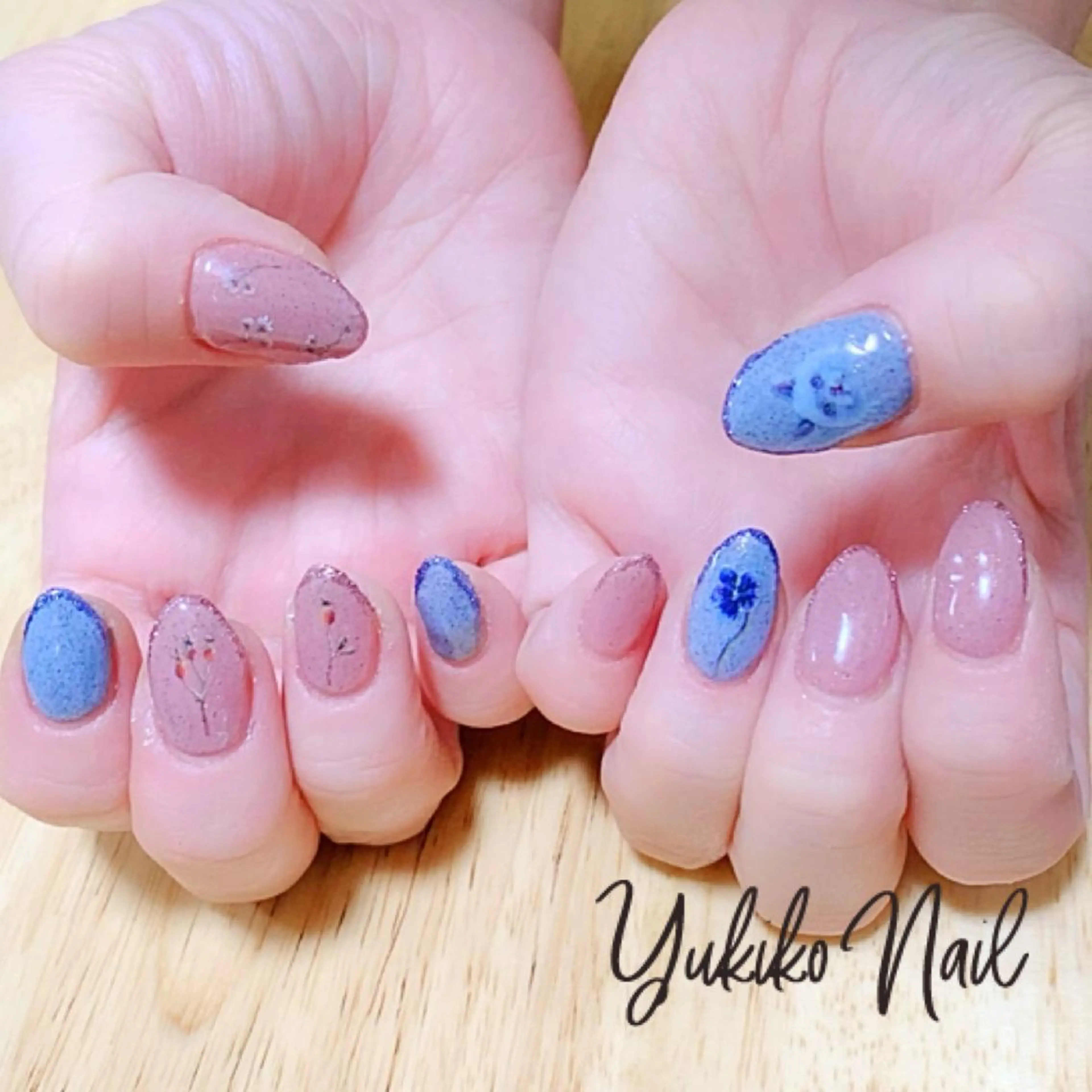 ネイル フラワーネイル フレンチネイル ハンドネイル ユキコ ネイルのネイルデザイン