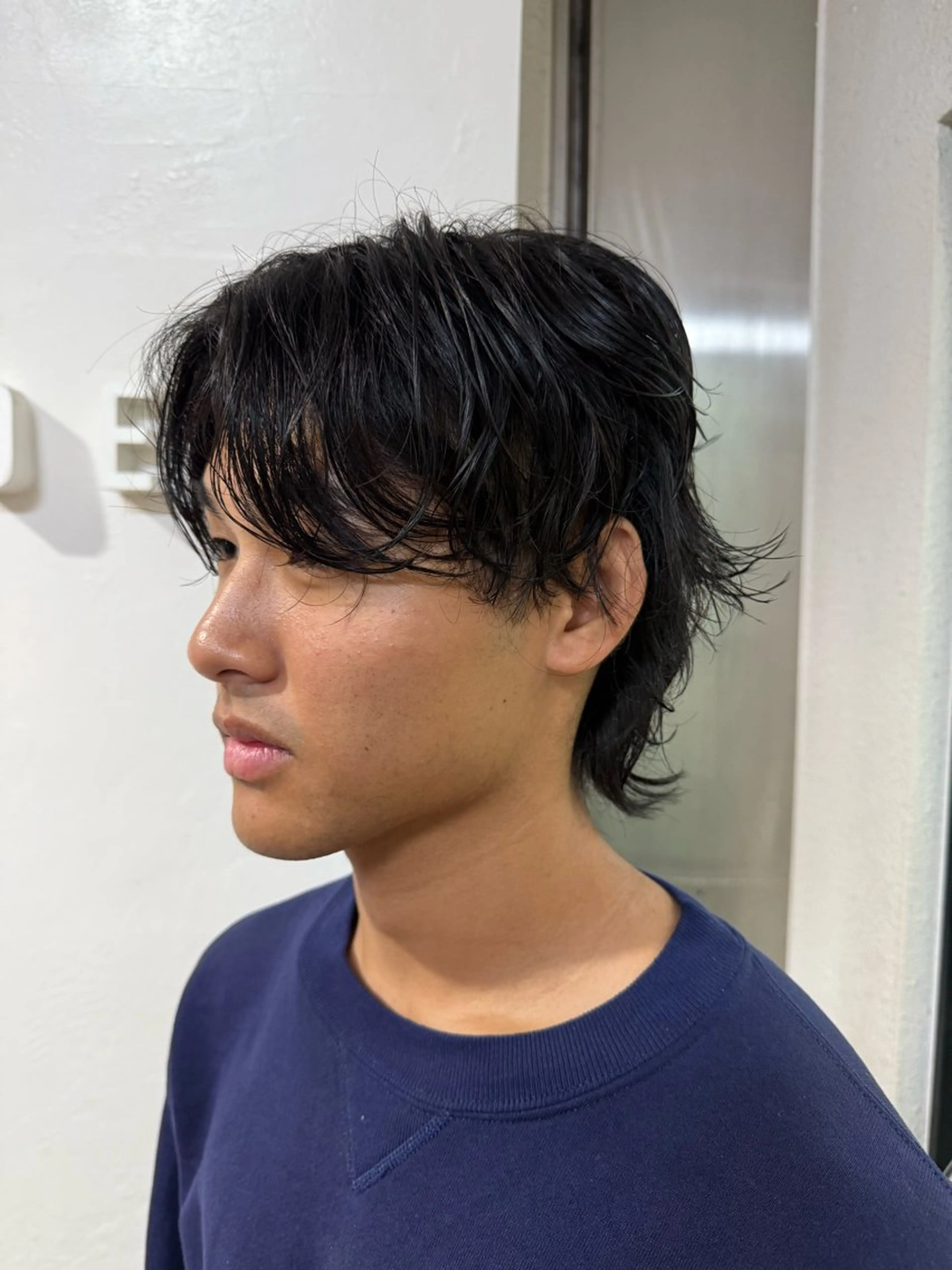 ミディアム パーマ メンズ メンズデザイナー/ 尾上数馬/桂駅前1分のヘアスタイル