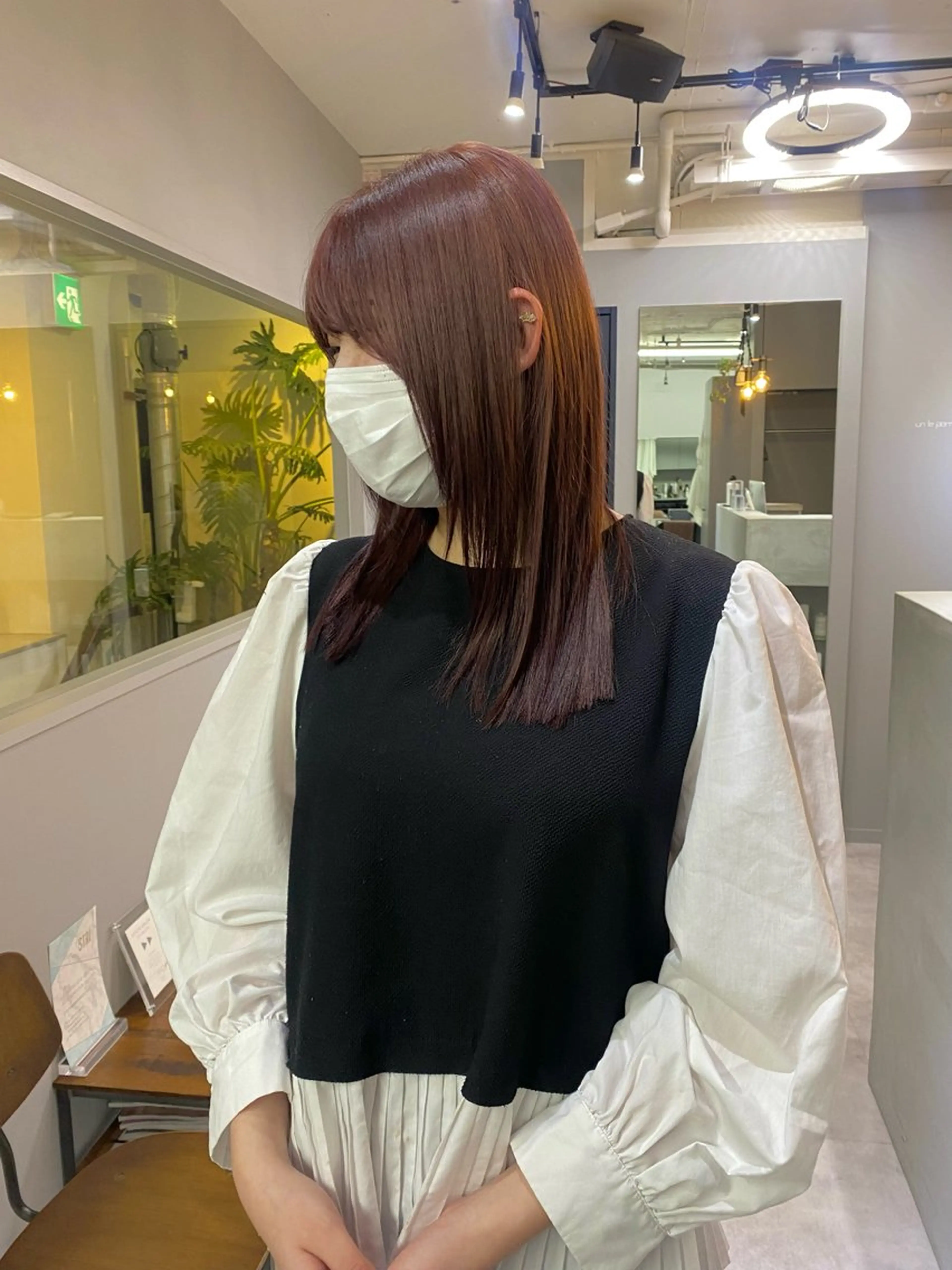 ミディアム カラー ラベンダーカラー ラベンダーピンク ピンクカラー 顔まわりレイヤー 顔周りカット きよはらちさき🍑 柔らかカラー🌱🫧のヘアスタイル