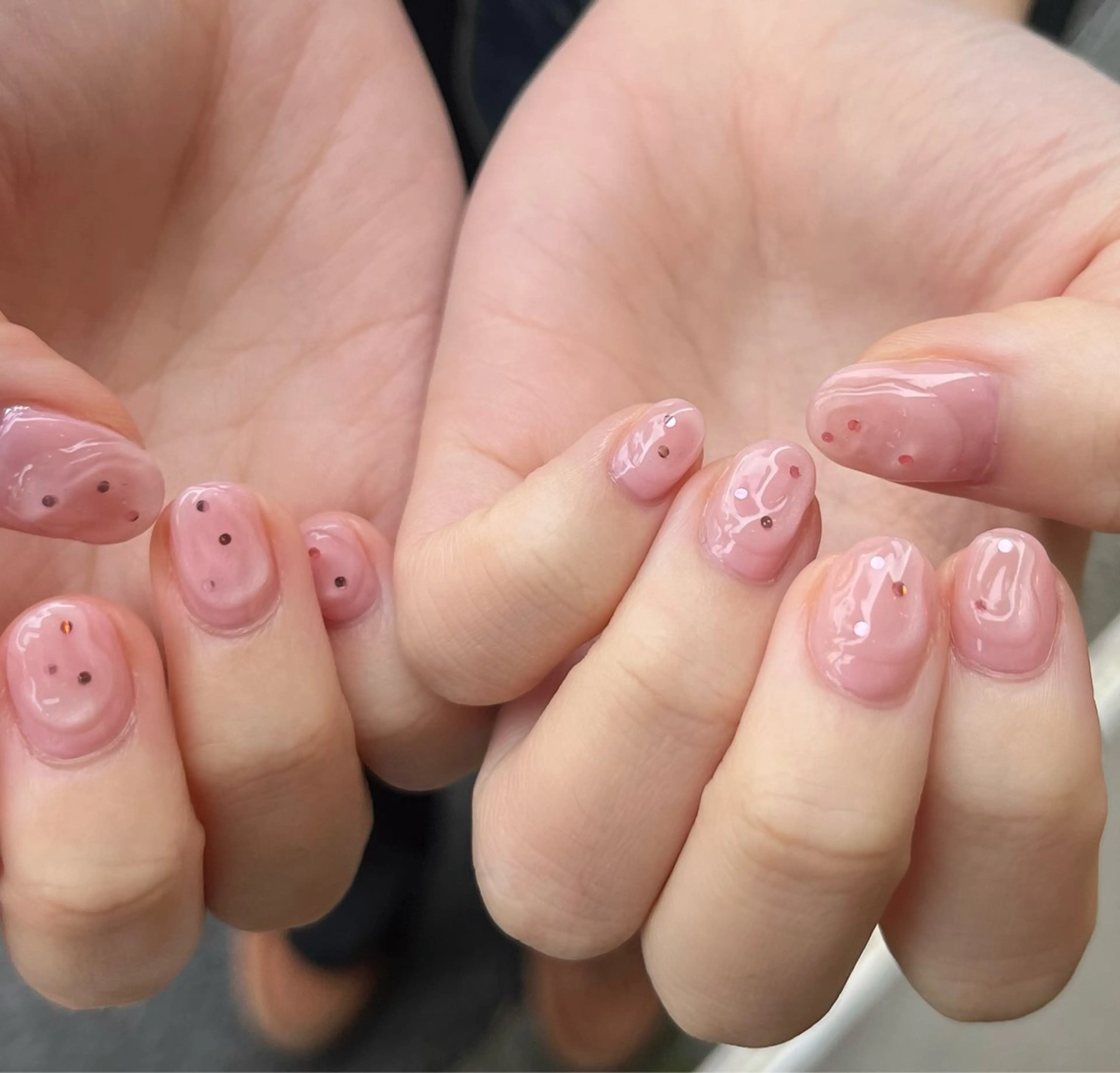 ネイル ピンク ぷっくりネイル ハンドネイル AT.1011 (ハルカ)のネイルデザイン