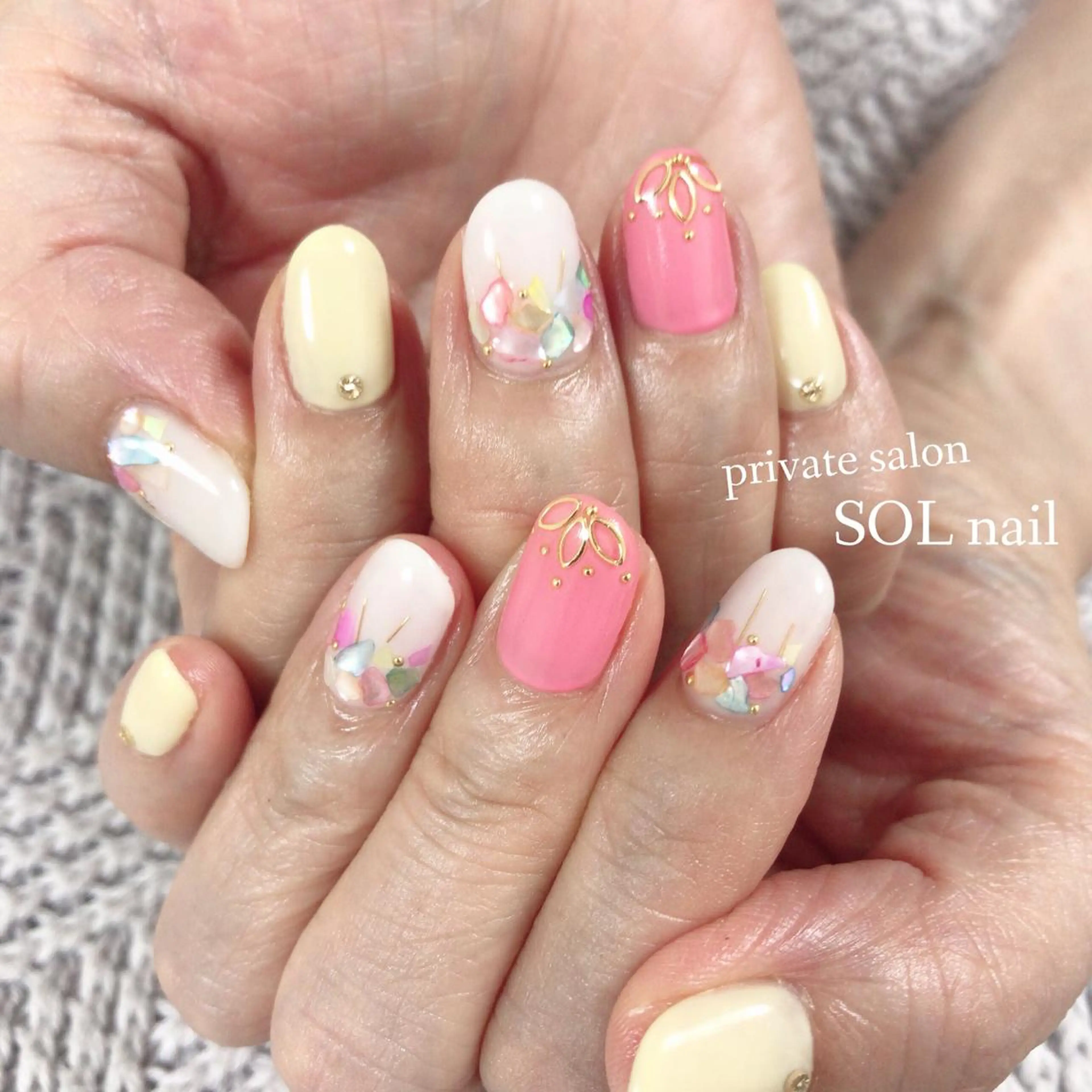 ネイル ハンドネイル SOL NAILのネイルデザイン