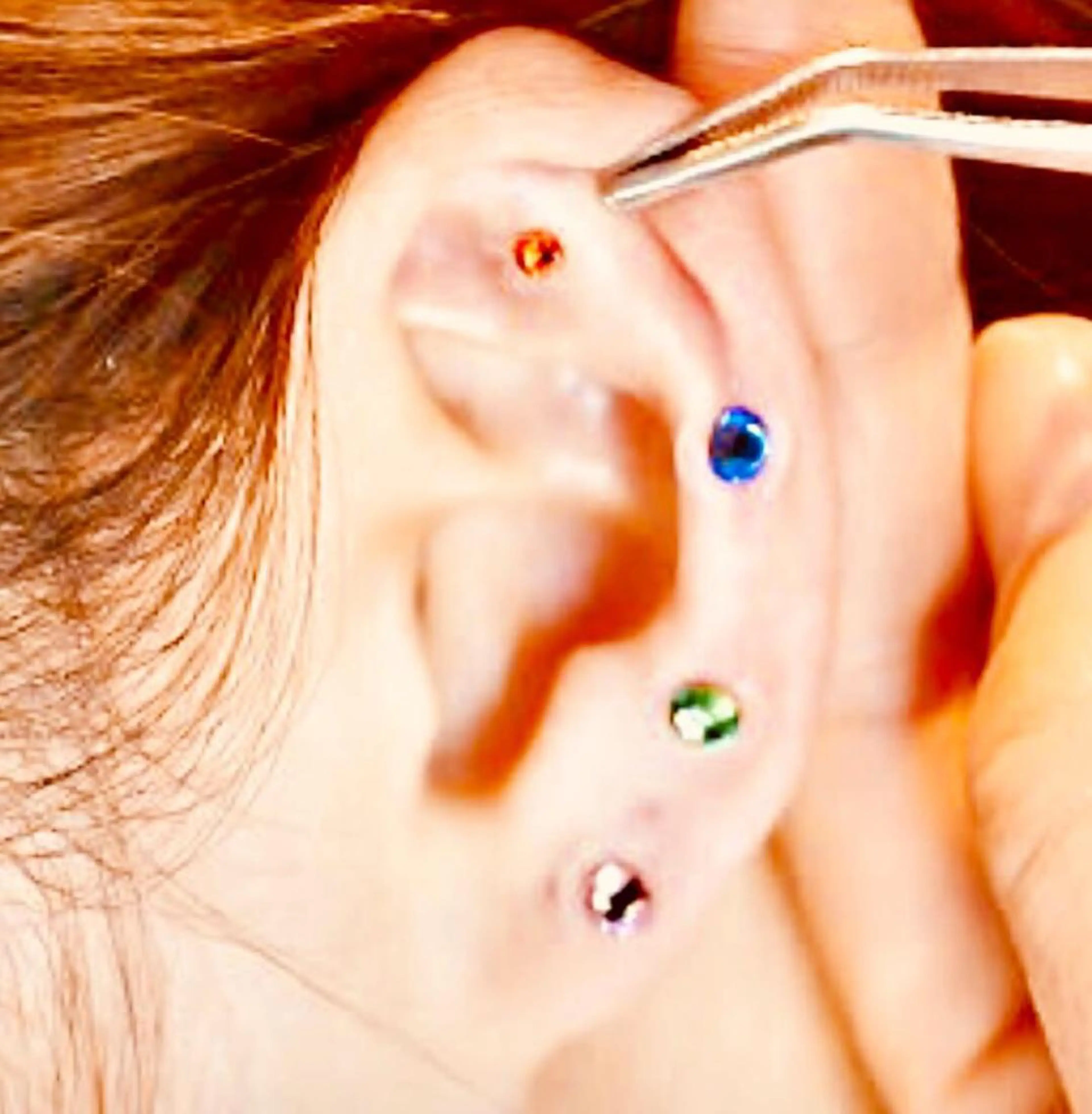 耳つぼリフレ＆ジュエリー💎 [スワロフスキー・セラミック粒] ＊詳細ご確認くださいの写真