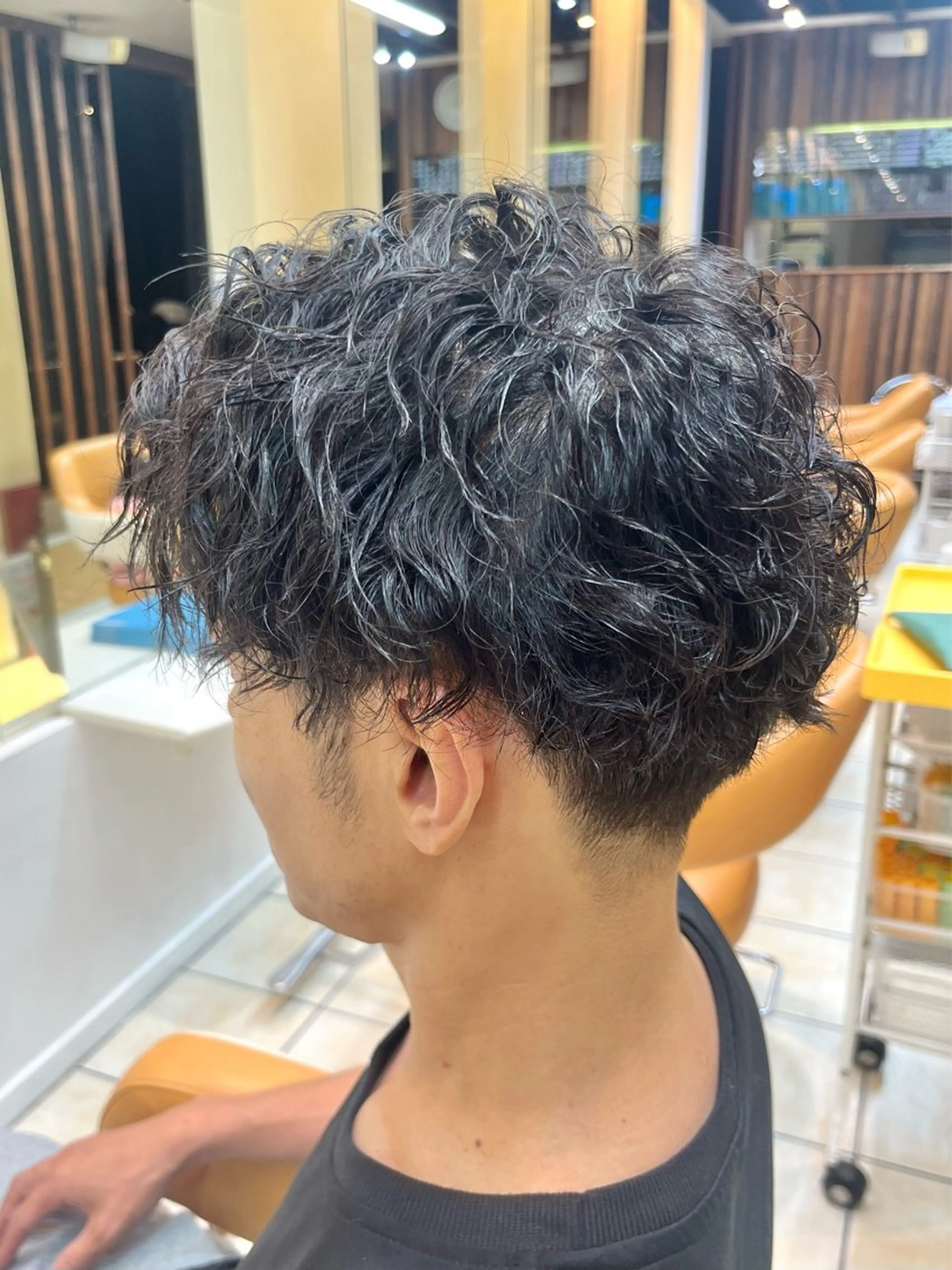 ショート パーマ メンズ カット パーマ メンズ特化/パーマ/ 髪質改善　高野奨馬のヘアスタイル