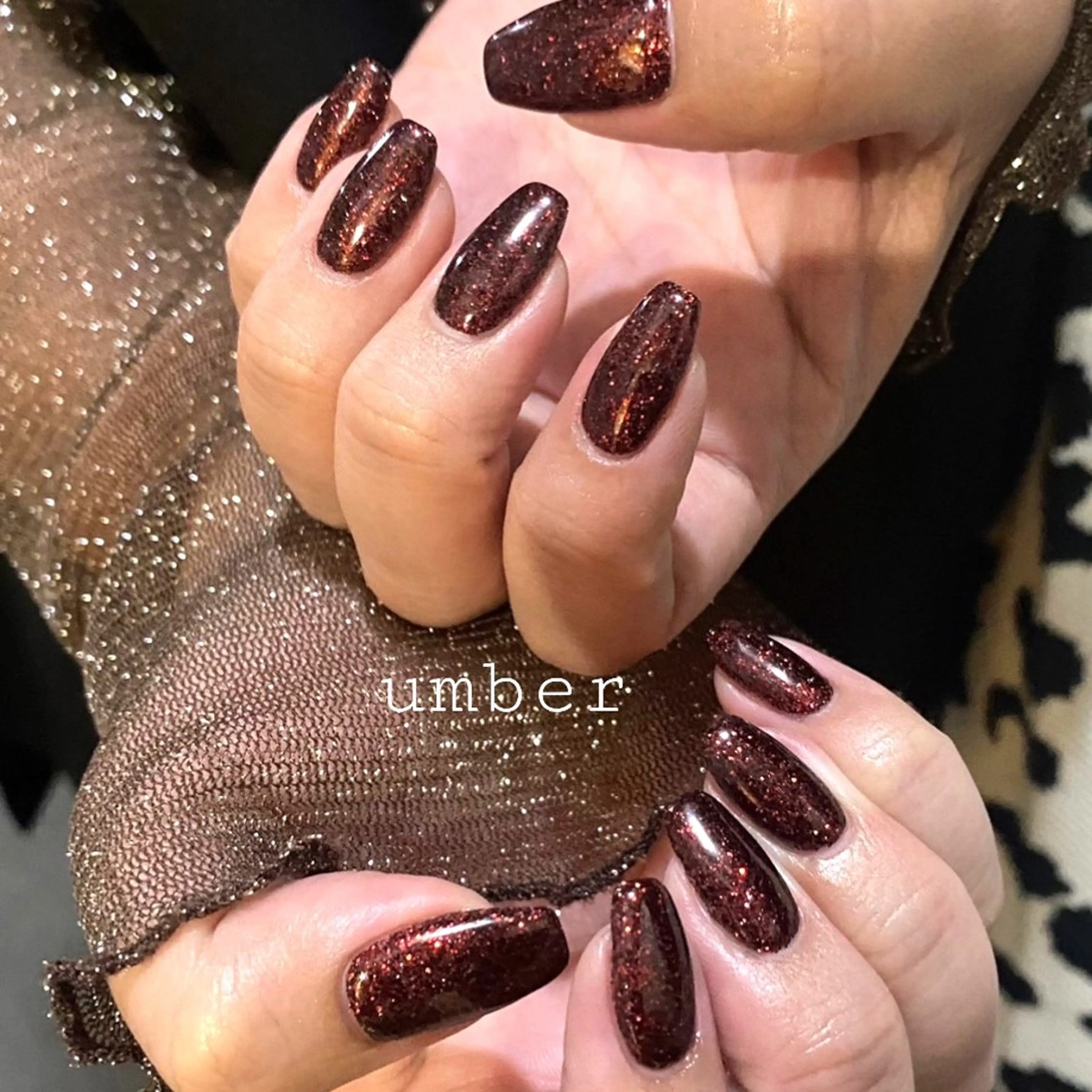 ネイル ハンドネイル umber 三茶1分のネイルデザイン