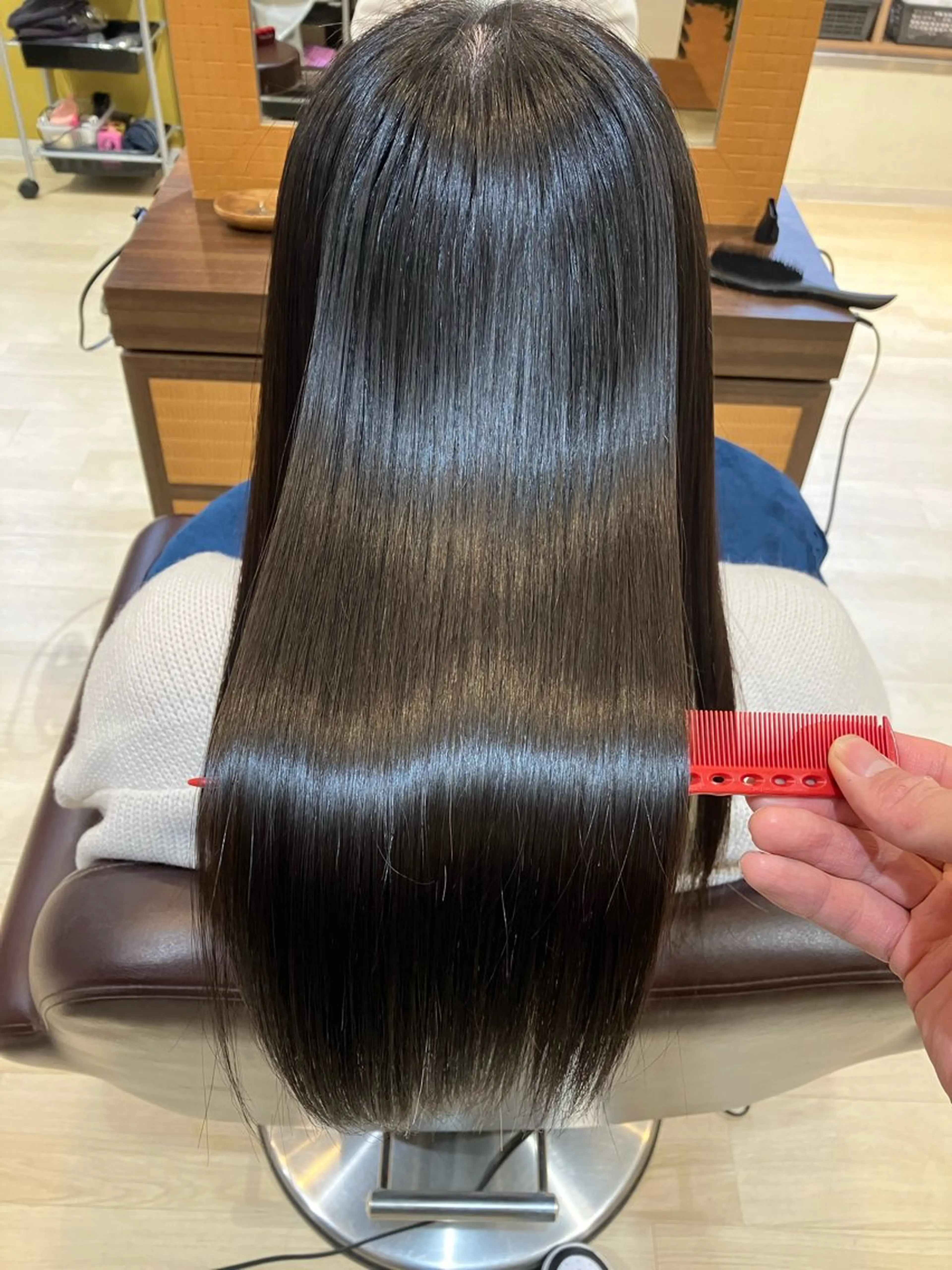 セミロング カラー 髪質改善 トリートメント トリートメント 🍀髪質改善、カラー TAICHI🍀のヘアスタイル