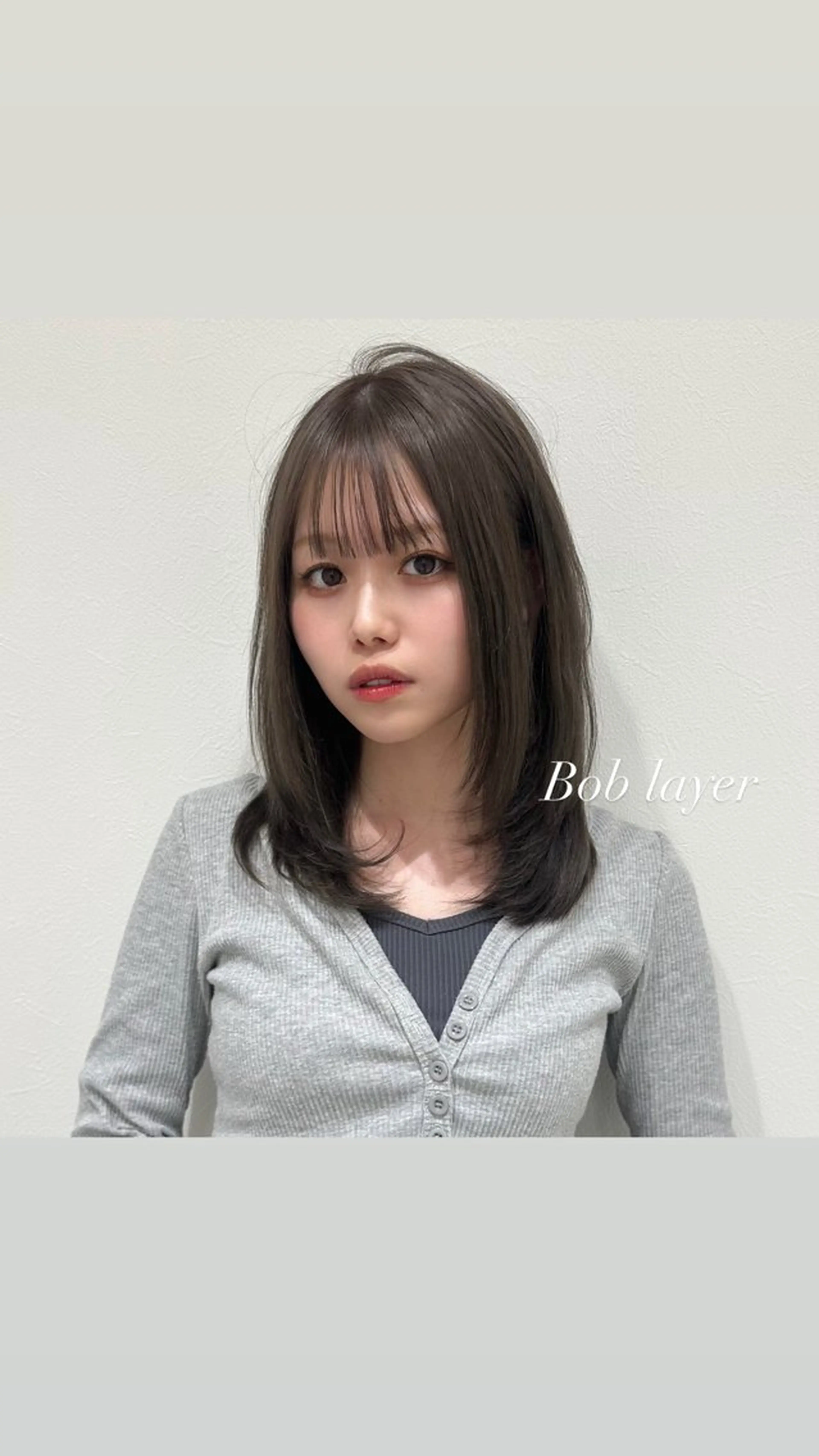 ミディアム 韓国𝐻𝑎𝑖𝑟 🇰🇷🖤ハラのヘアスタイル