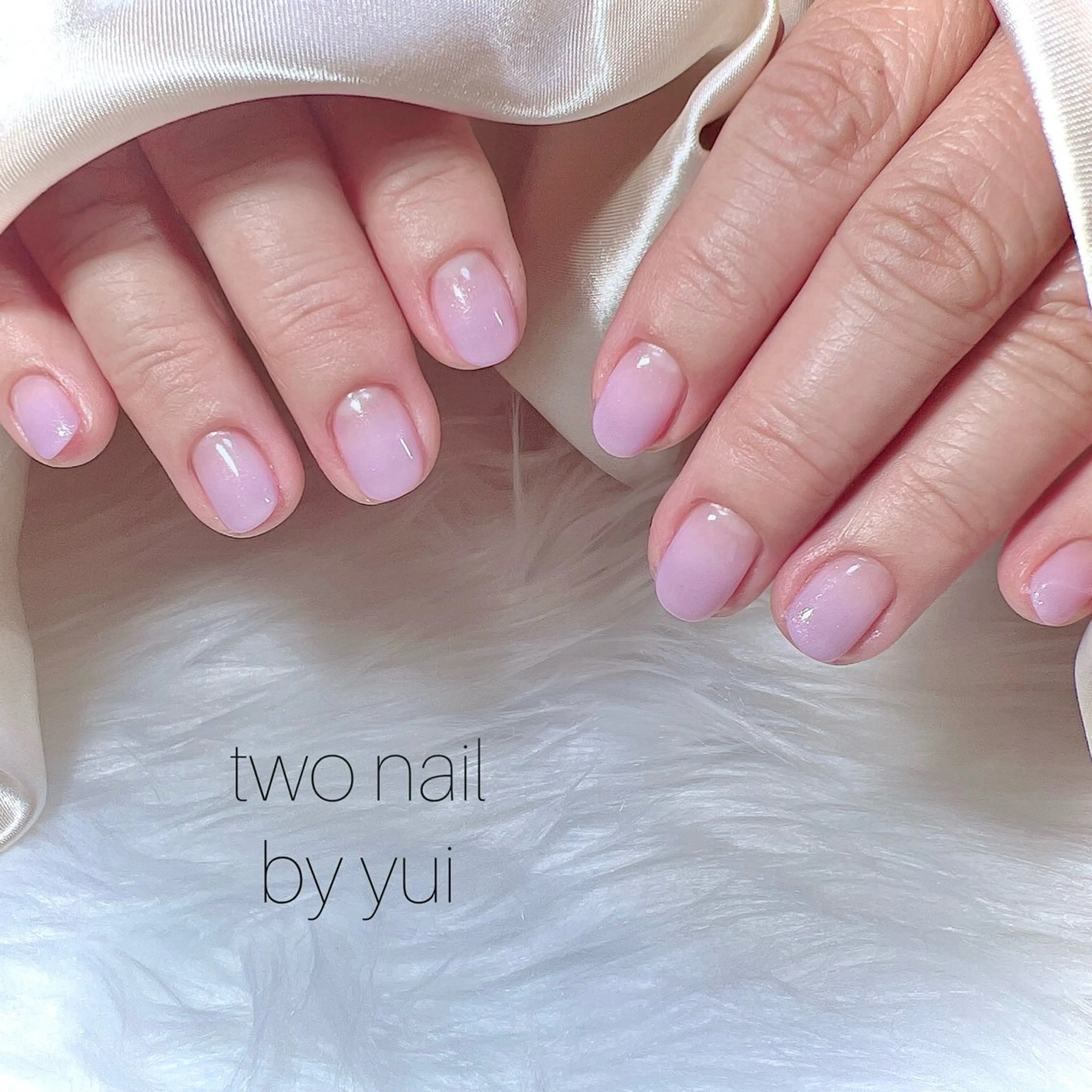 ネイル ネイルチップ ホワイト ハンドネイル two nailのネイルデザイン