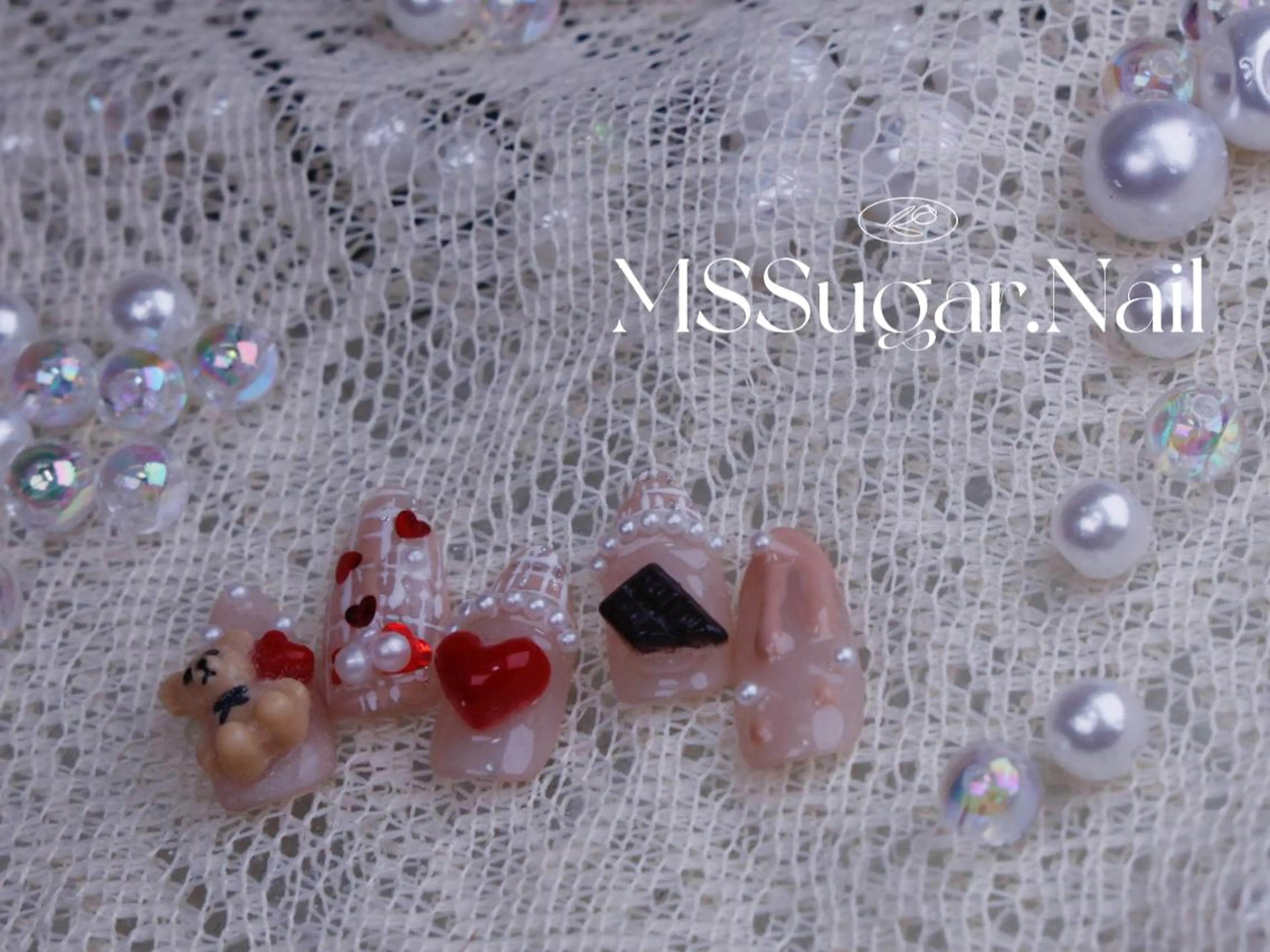 ネイル ハロウィン ロングネイル マグネットネイル スカルプネイル ネイルチップ MSSugar Nailのネイルデザイン