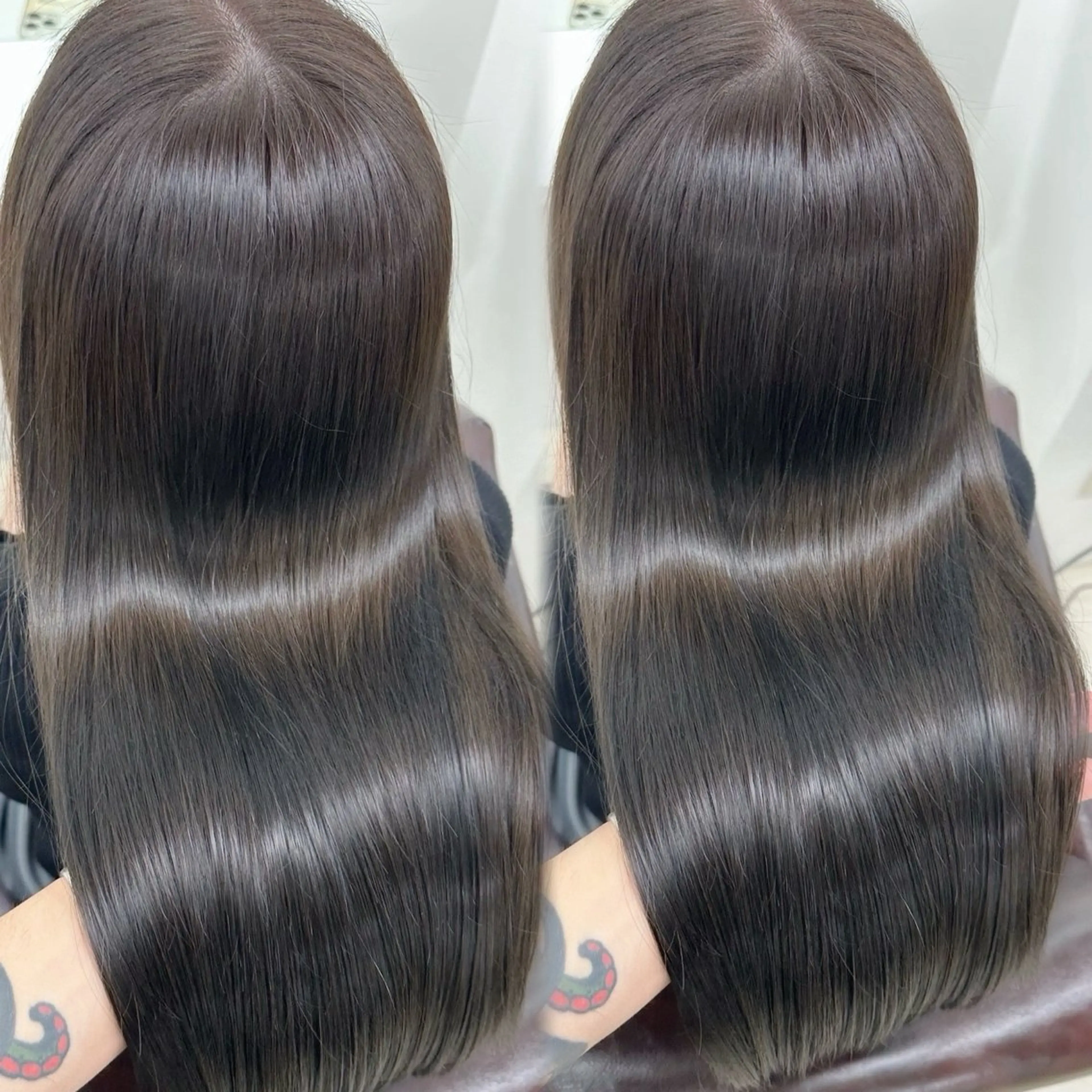 セミロング ヘアカラー 縮毛矯正 トリートメント 韓国風/髪質改善 赤み消し✨junkiのヘアスタイル