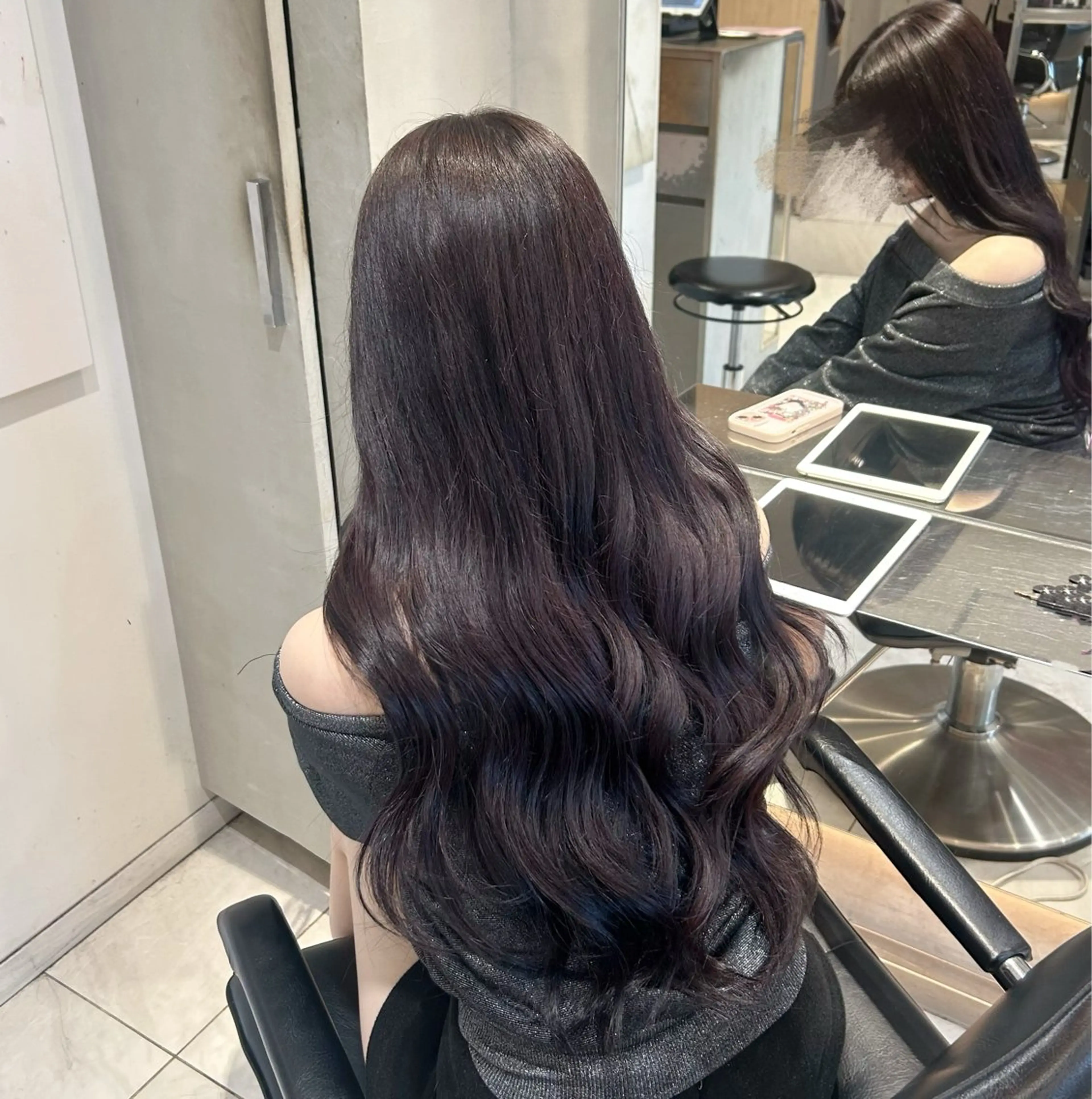 ロング ヘアカラー トリートメント 艶カラー /kokona🤍のヘアスタイル