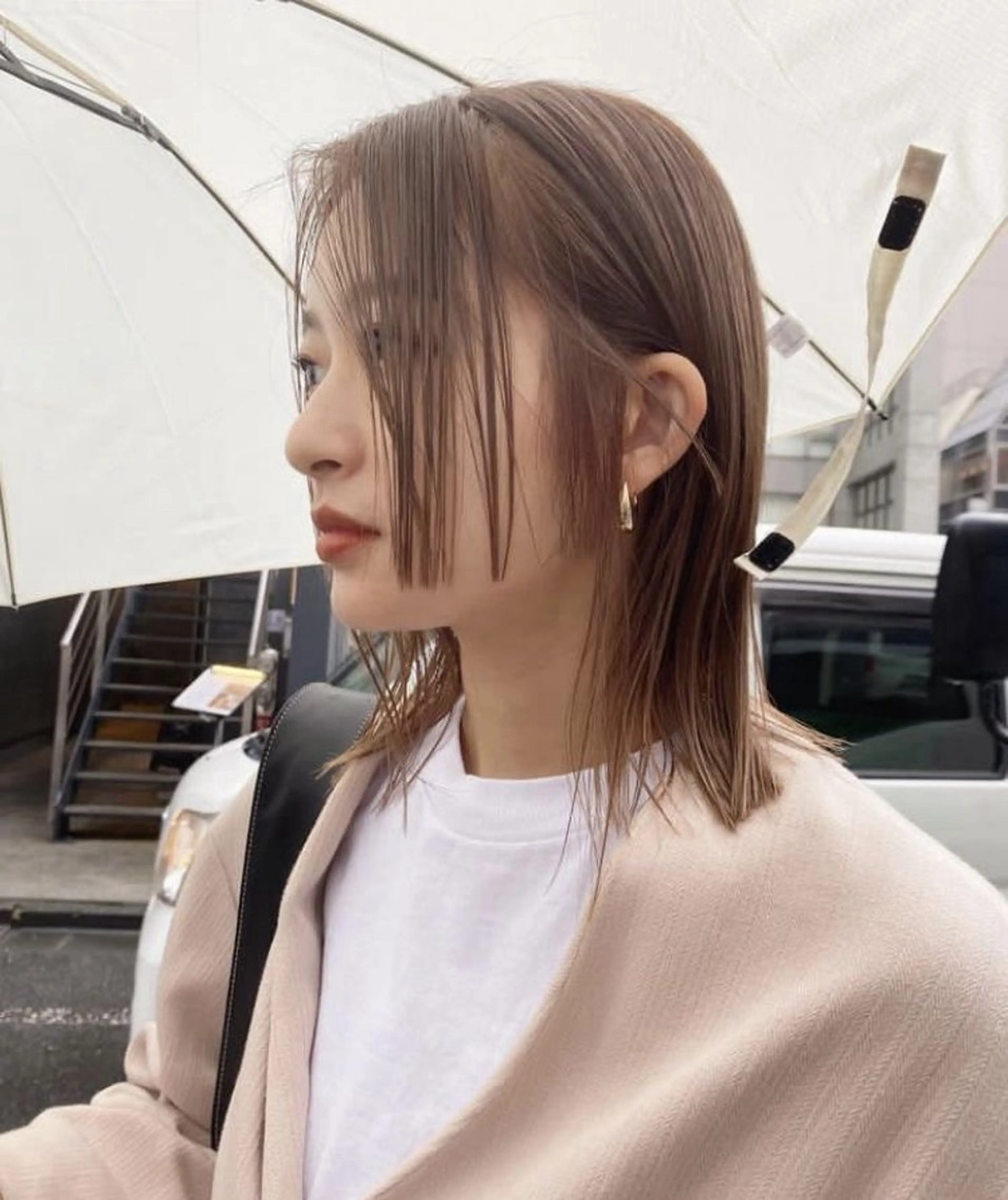 ミディアム カラー ブリーチ 橋本叶夢/ お洒落hairのヘアスタイル