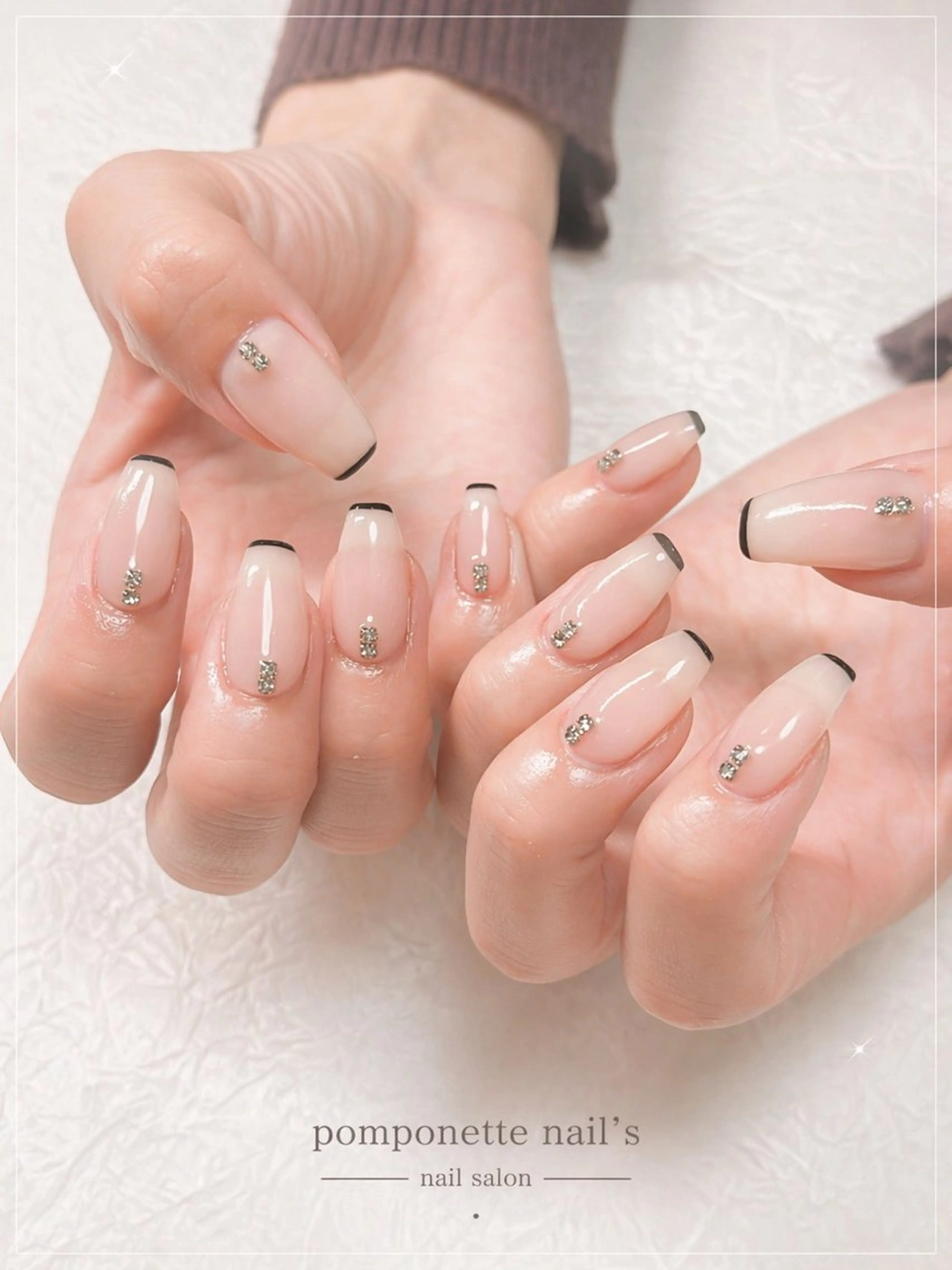 ネイル フレンチネイル オフィスネイル シンプルネイル 春ネイル nailist yuiのネイルデザイン