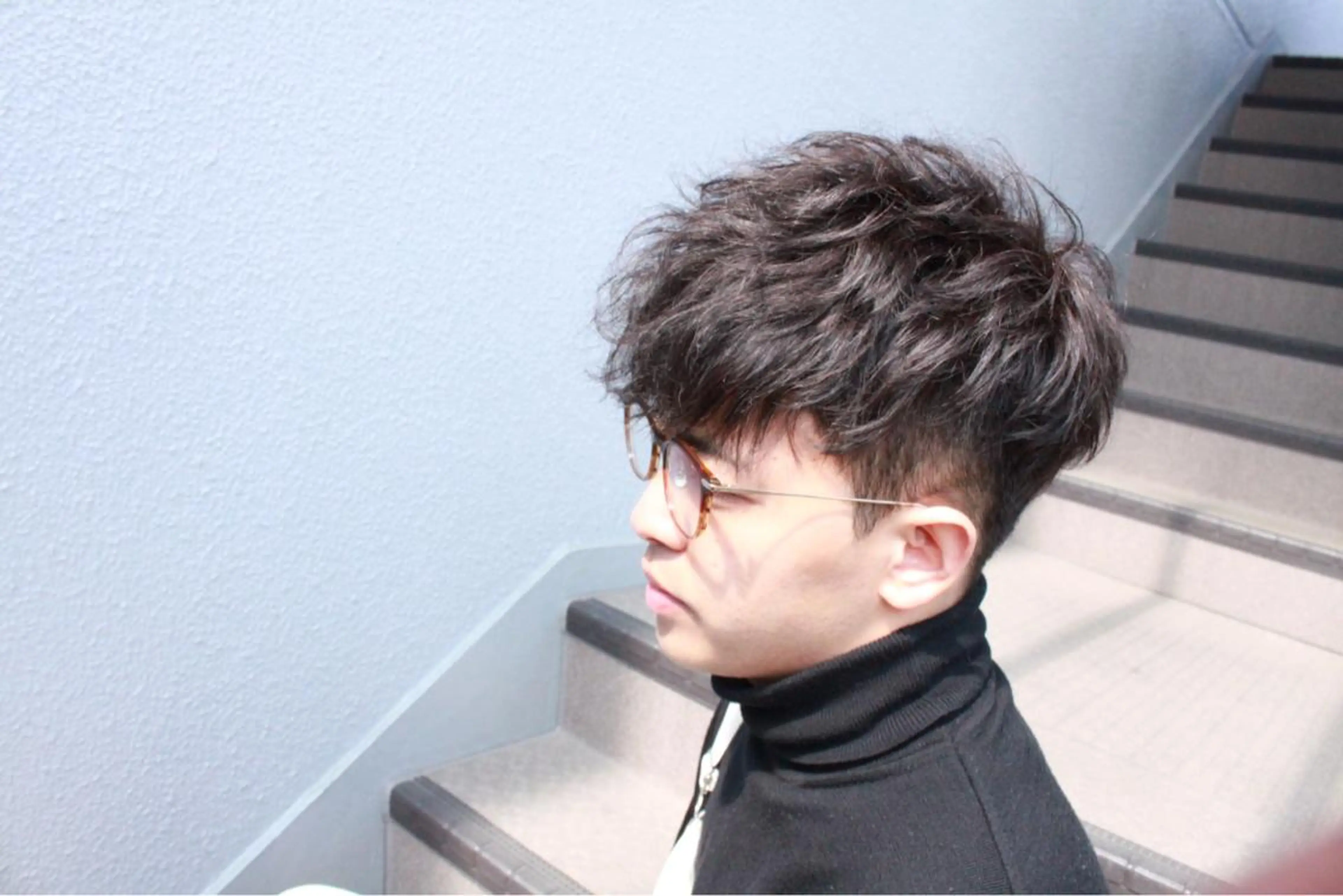 ショート パーマ メンズ メンズパーマ 赤司 泰樹のヘアスタイル