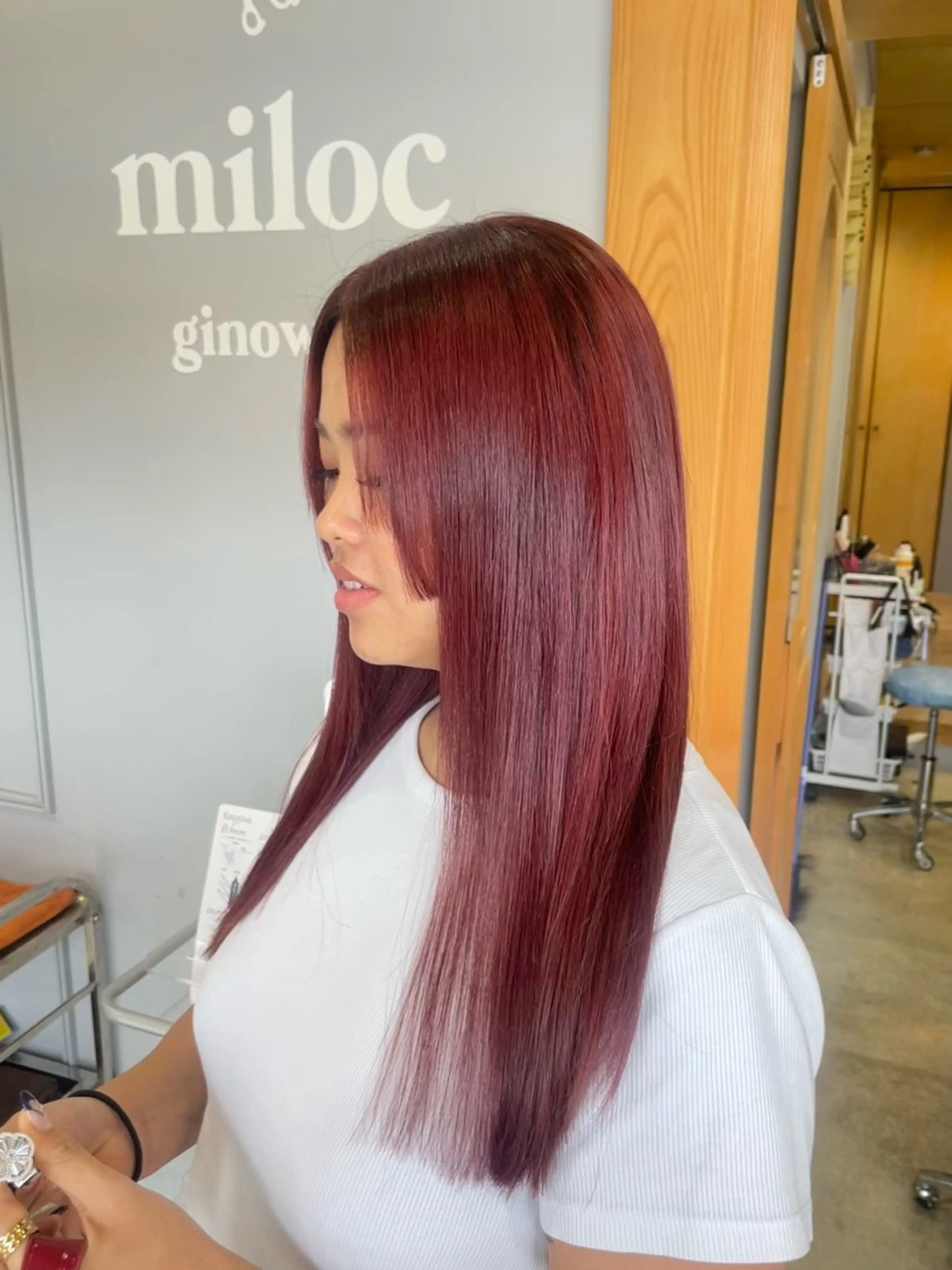 カラー ヘアカラー トリートメント miloc himekaのヘアスタイル