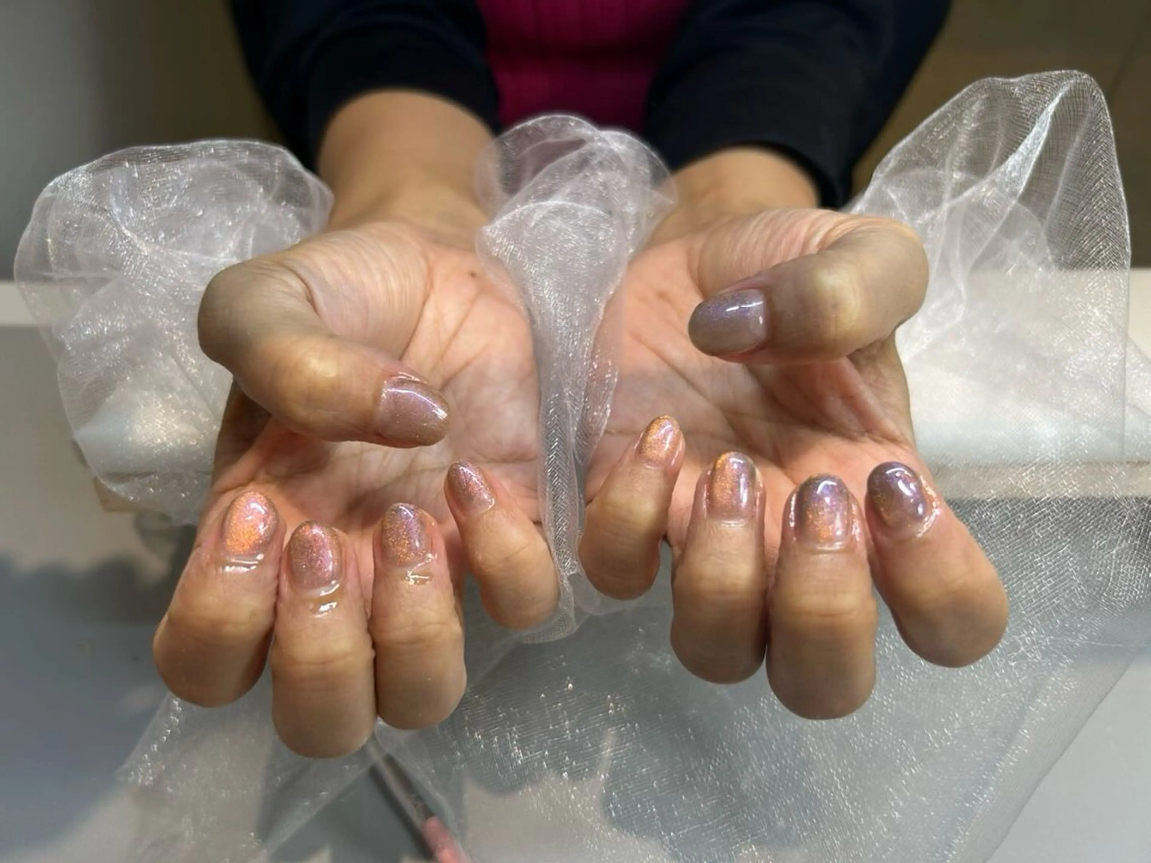 ネイル マグネットネイル ゆ ゆのネイルデザイン