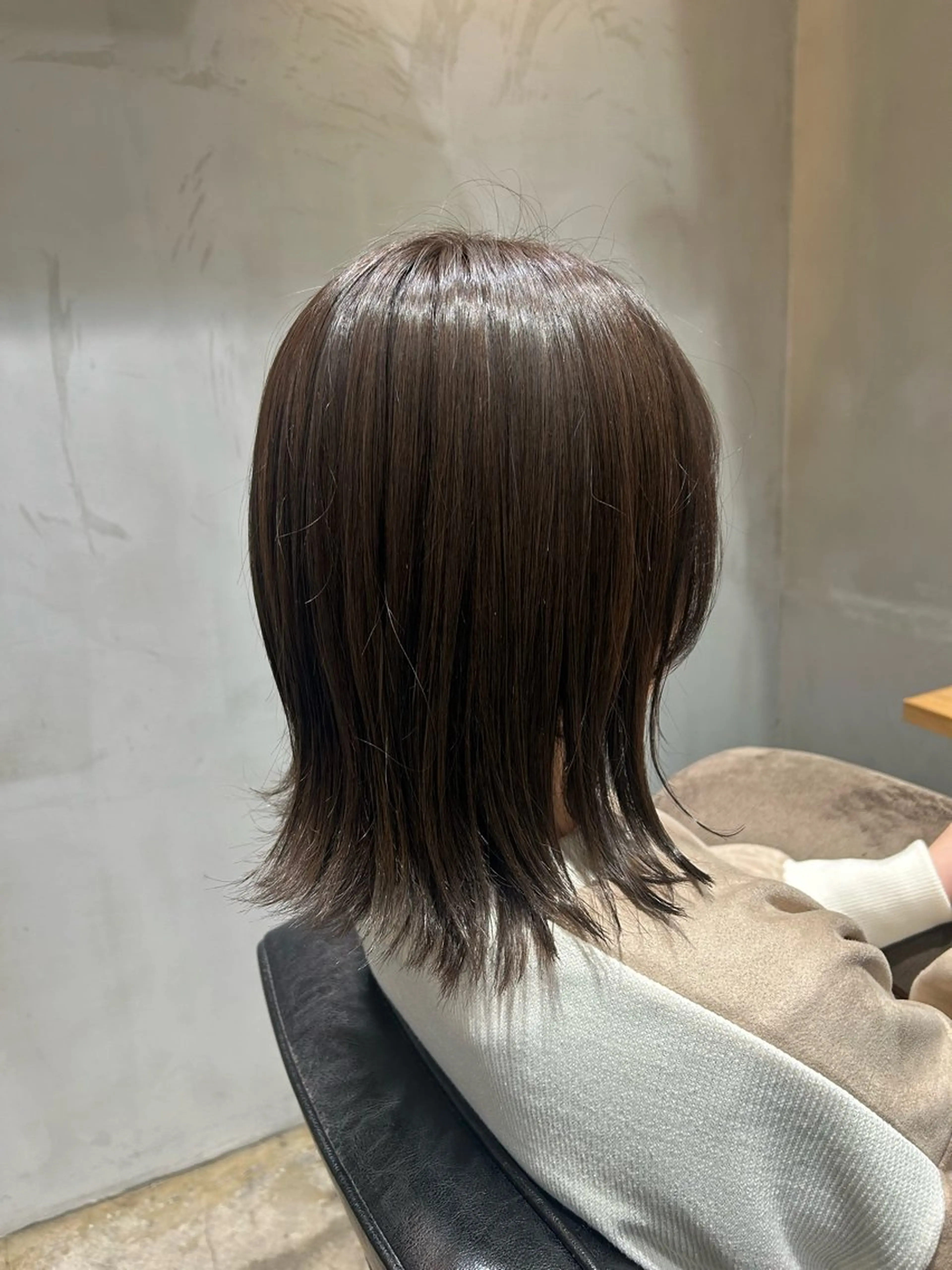 ミディアム カット ヘアカラー トリートメント アレンジ/新宿 透明感カラー/ヤノのヘアスタイル