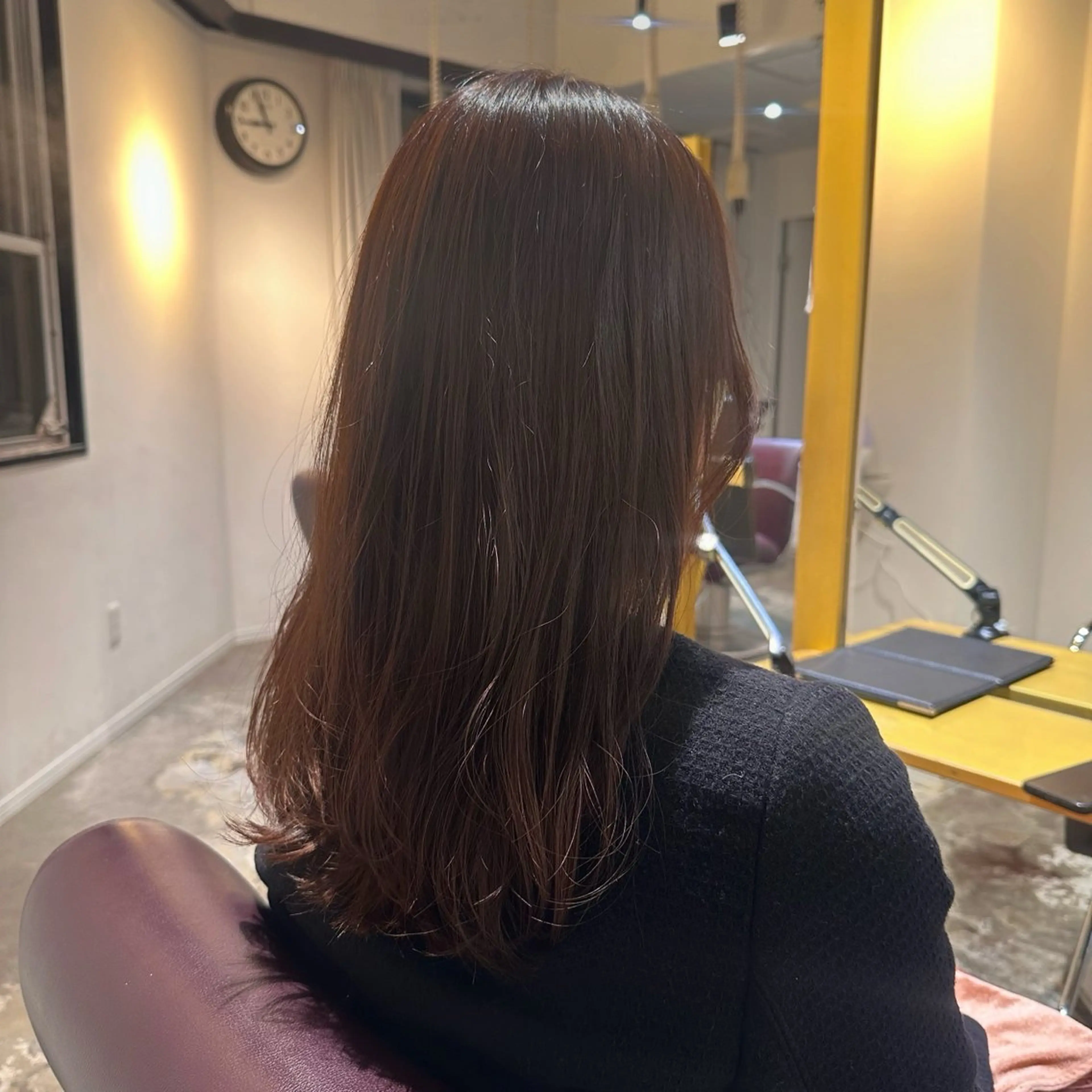 ロング カラー ブラウンカラー チョコレートブラウン カット ヘアカラー トリートメント 心斎橋/レイヤー/ 艶カラー💖Sakiのヘアスタイル