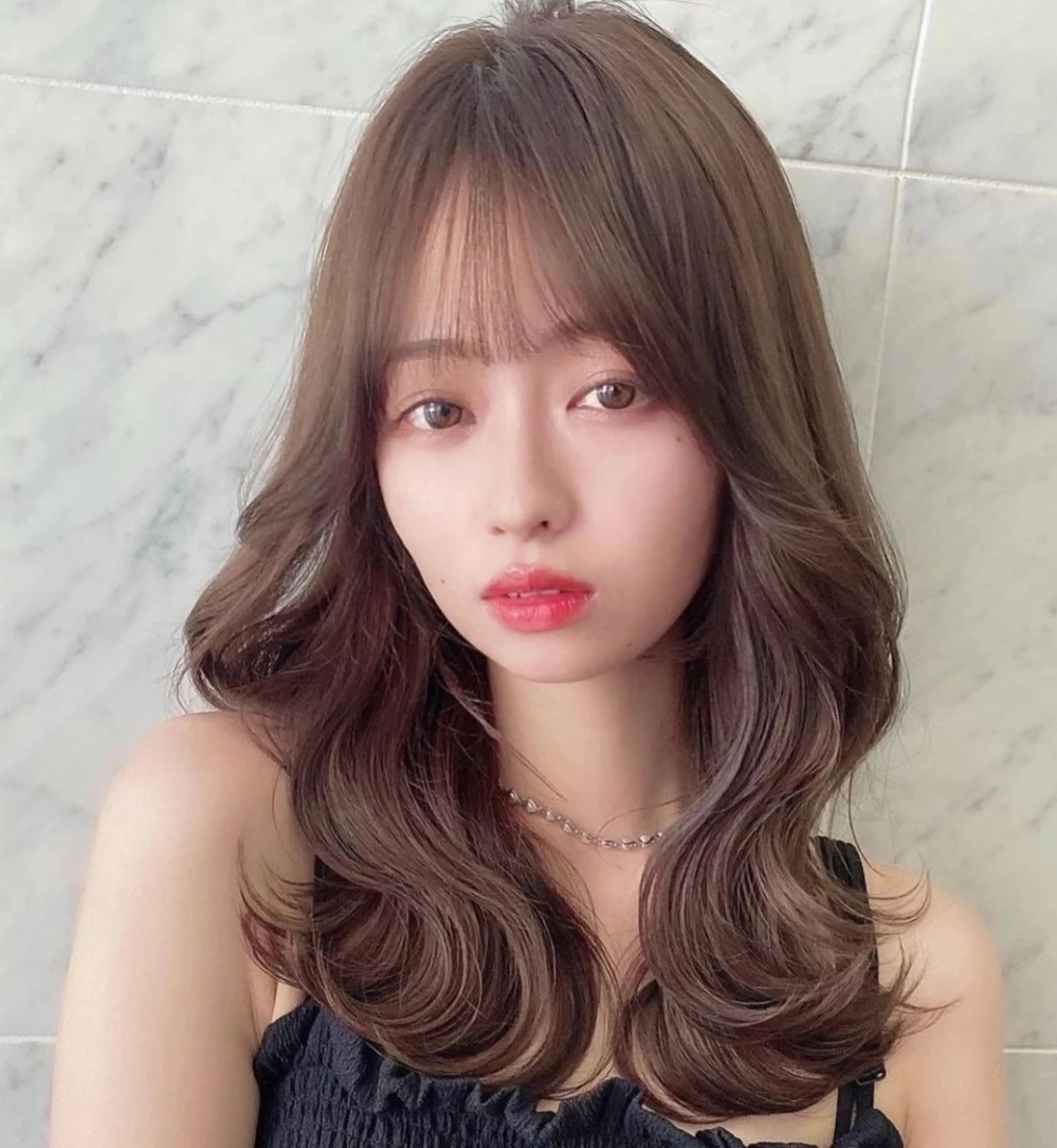 セミロング カラー あかね☆ヘアアレンジ /ボブ/縮毛矯正のヘアスタイル