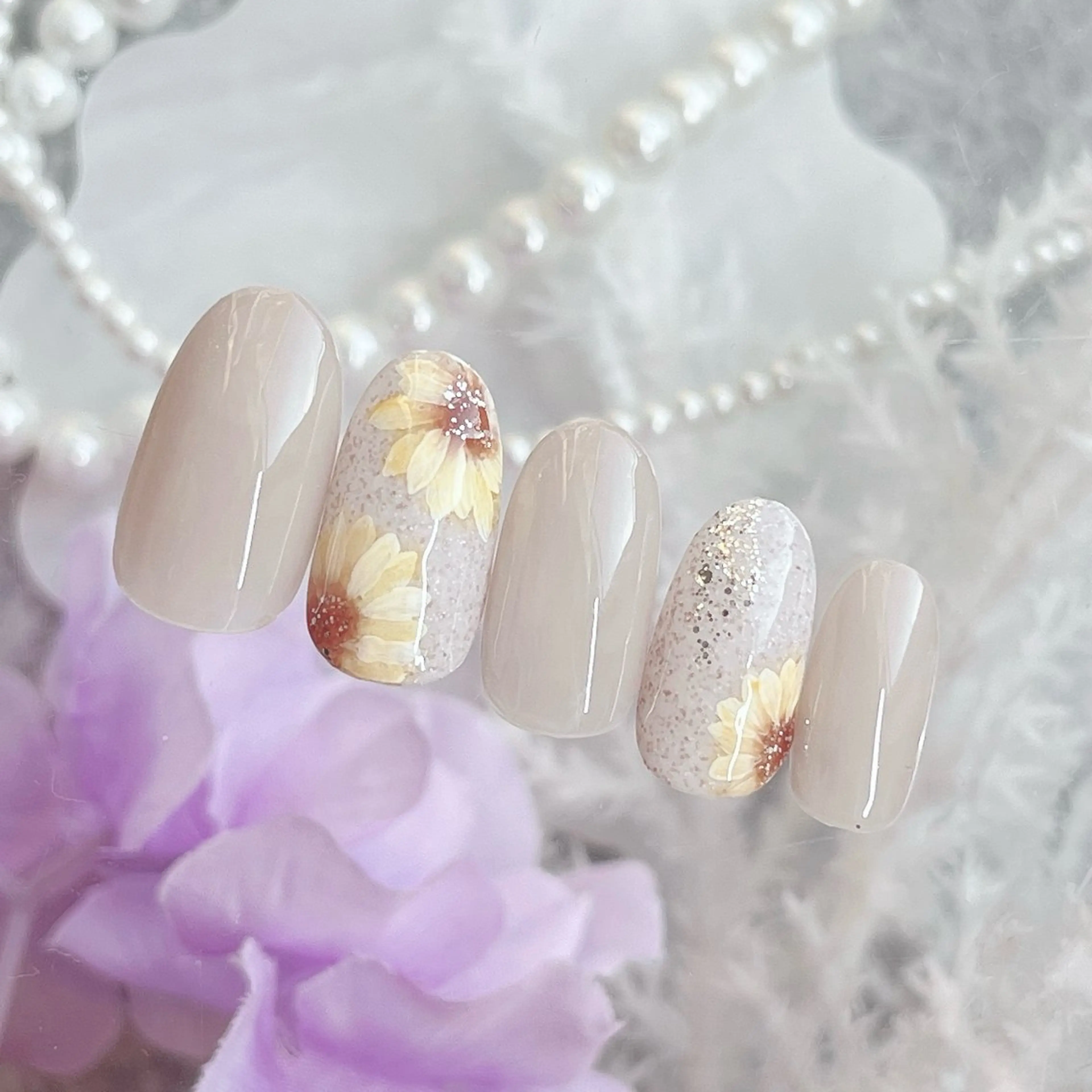 ネイル アートネイル ❁miju nail 大人上品/自爪育成のネイルデザイン