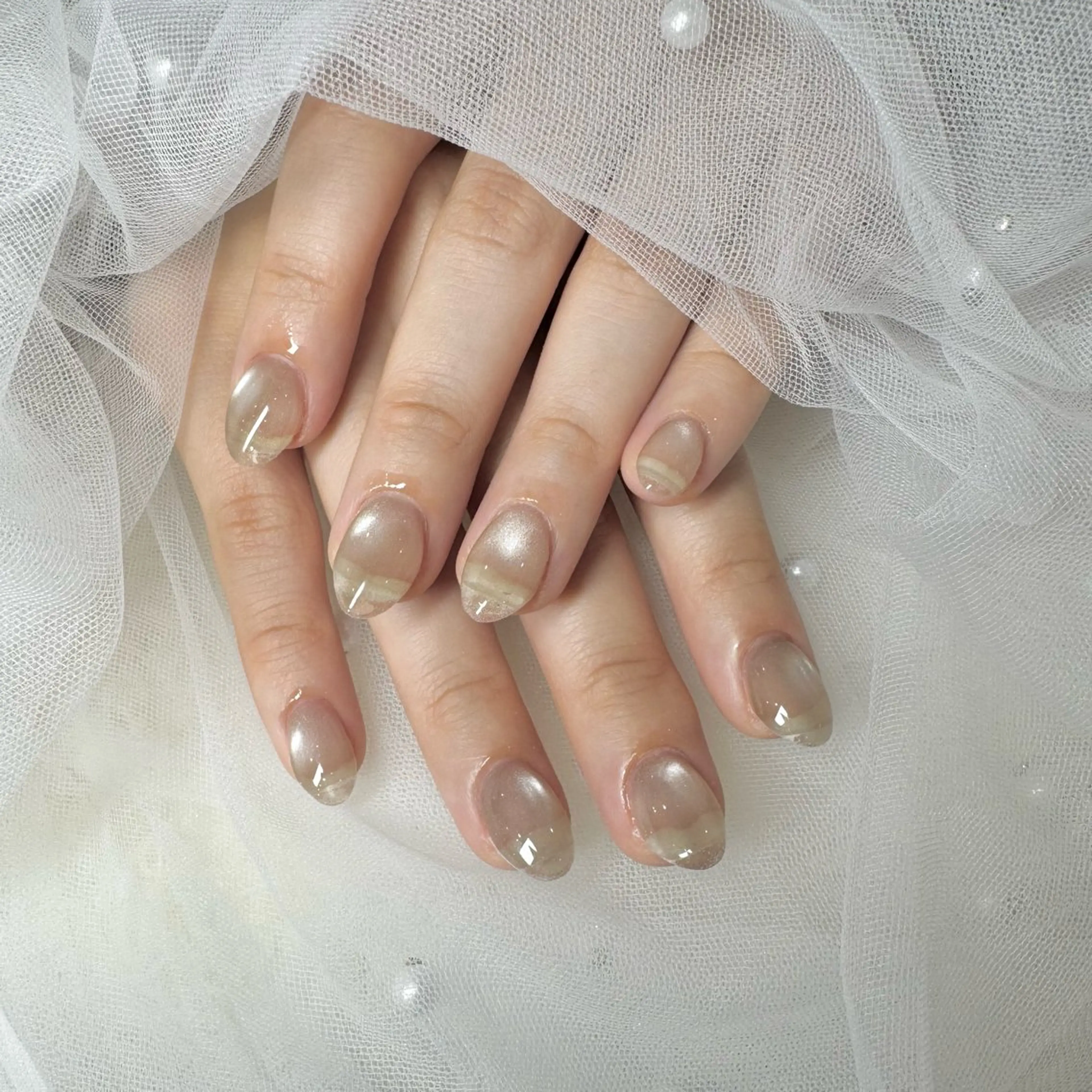 ネイル フットネイル ジェルネイル キラキラネイル ロングネイル マグネットネイル ハンドネイル AYAKA🩵難波♡ 韓国ネイルで可愛く♡のネイルデザイン