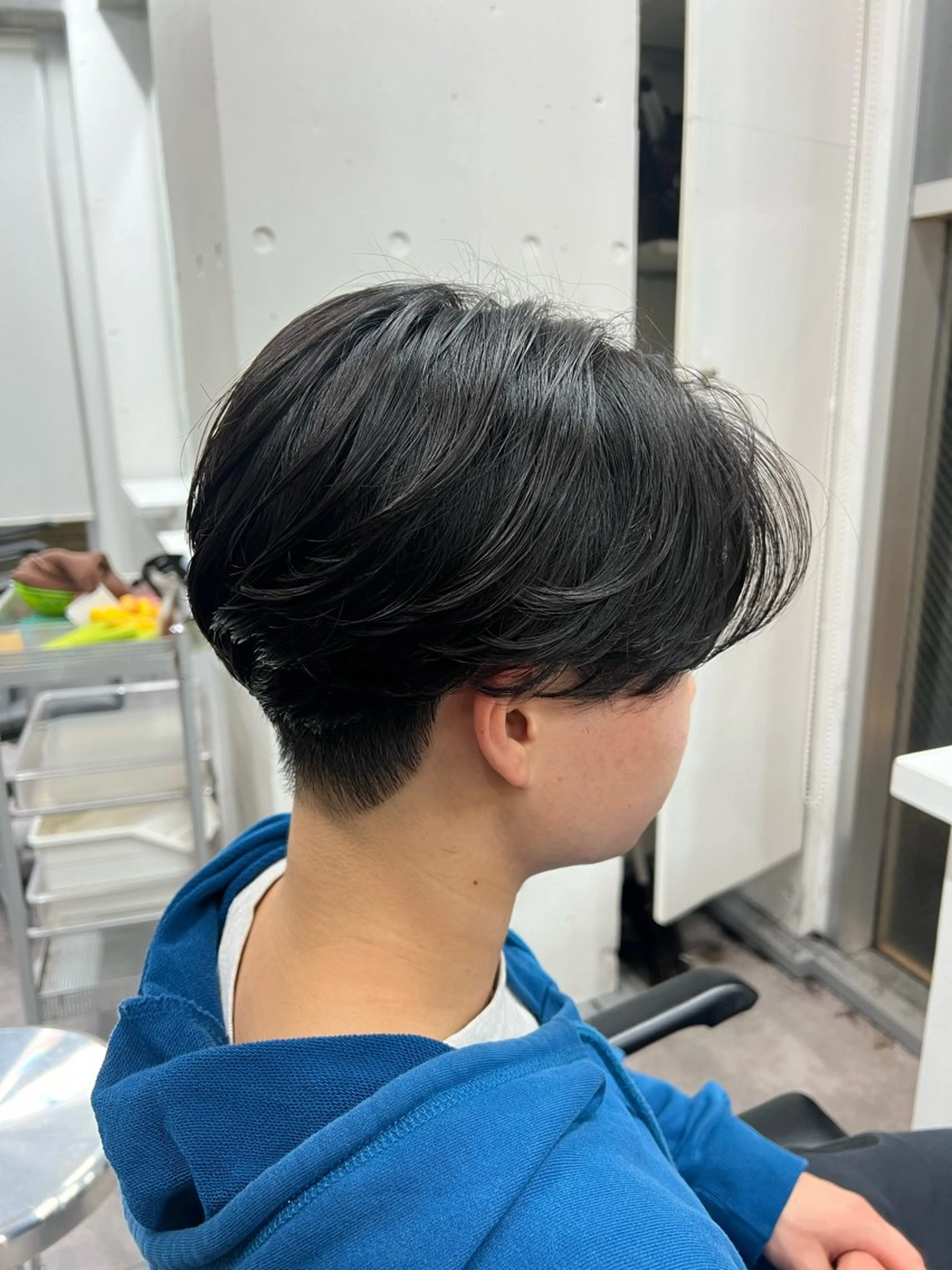 パーマ メンズ カット パーマ トリートメント 人見知りさんでも安心 奥田 里佳子のヘアスタイル