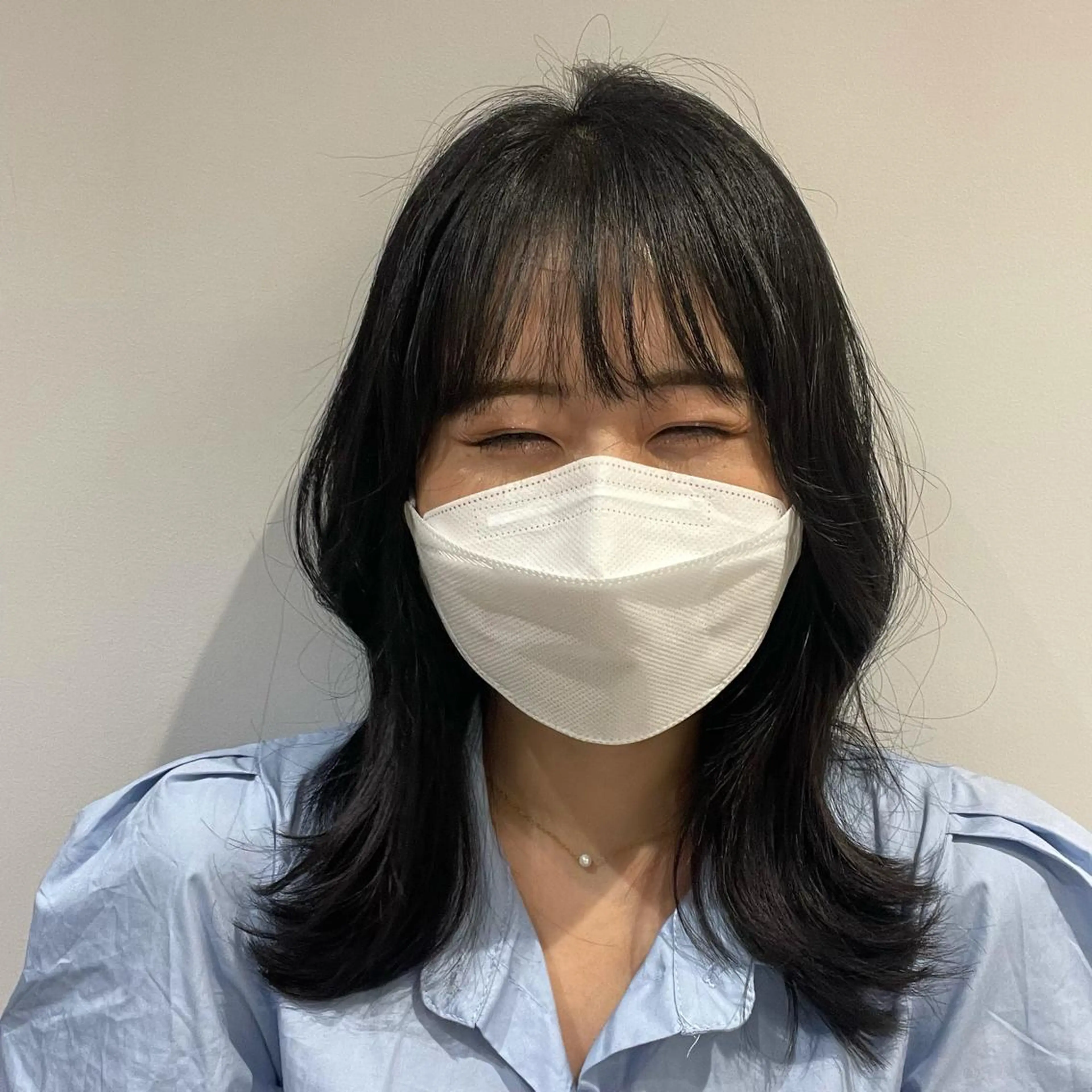 ミディアム くびれヘア 韓国風ヘア 🥀似合わせ🥀 柔らかカラー・タイトのヘアスタイル