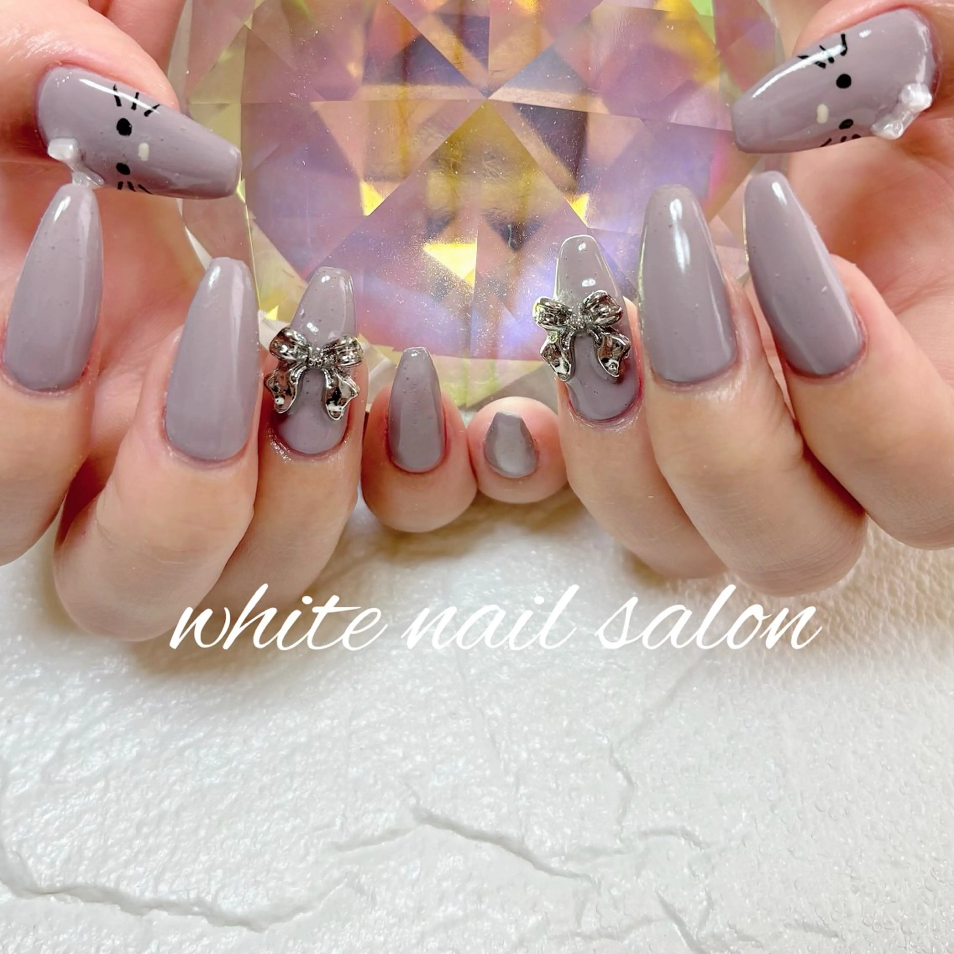 ネイル フットネイル 持ち込み ハンドネイル white nail salonのネイルデザイン