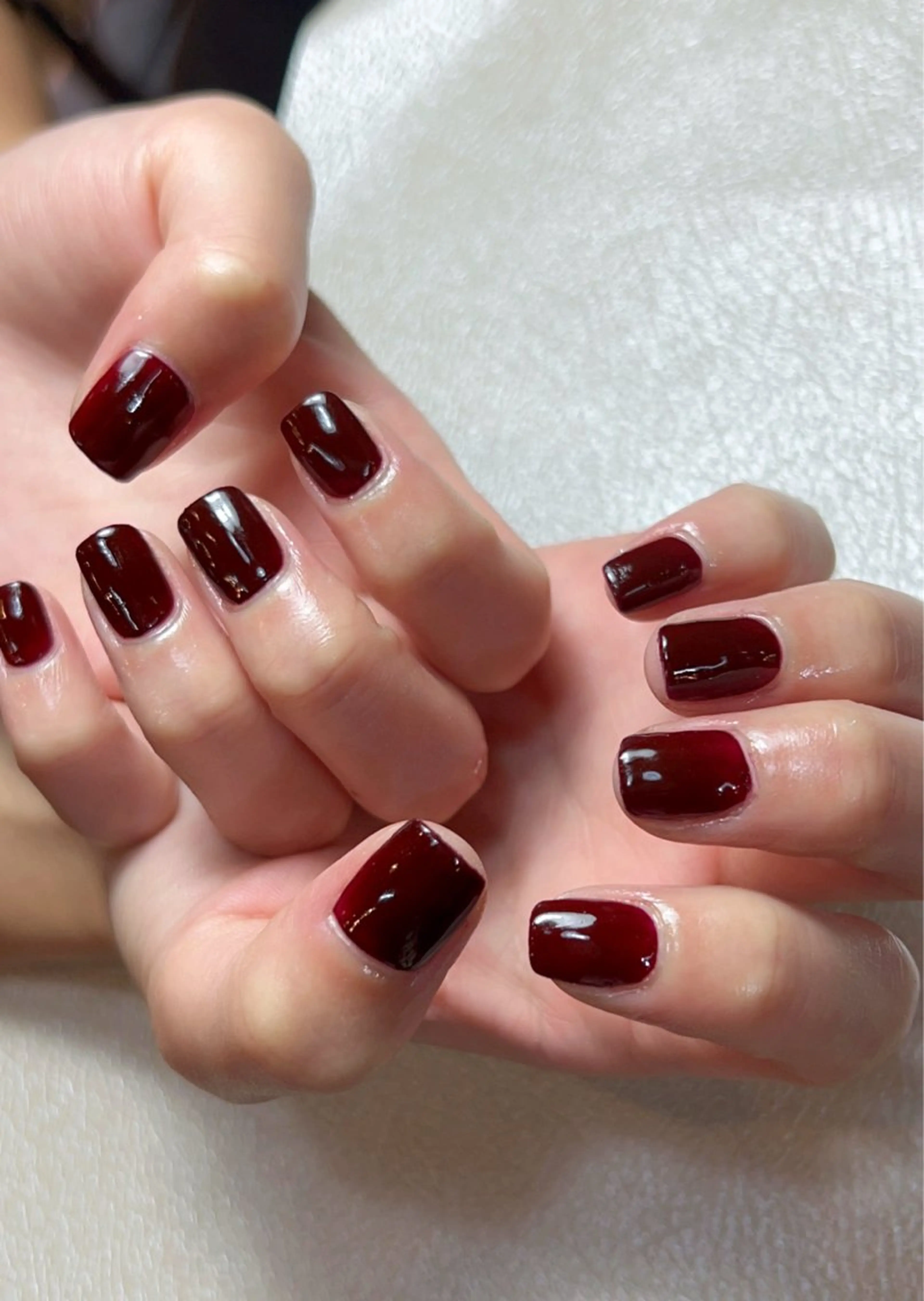 ネイル ワンカラーネイル スクエアネイル Nail salon Yumechikaのネイルデザイン
