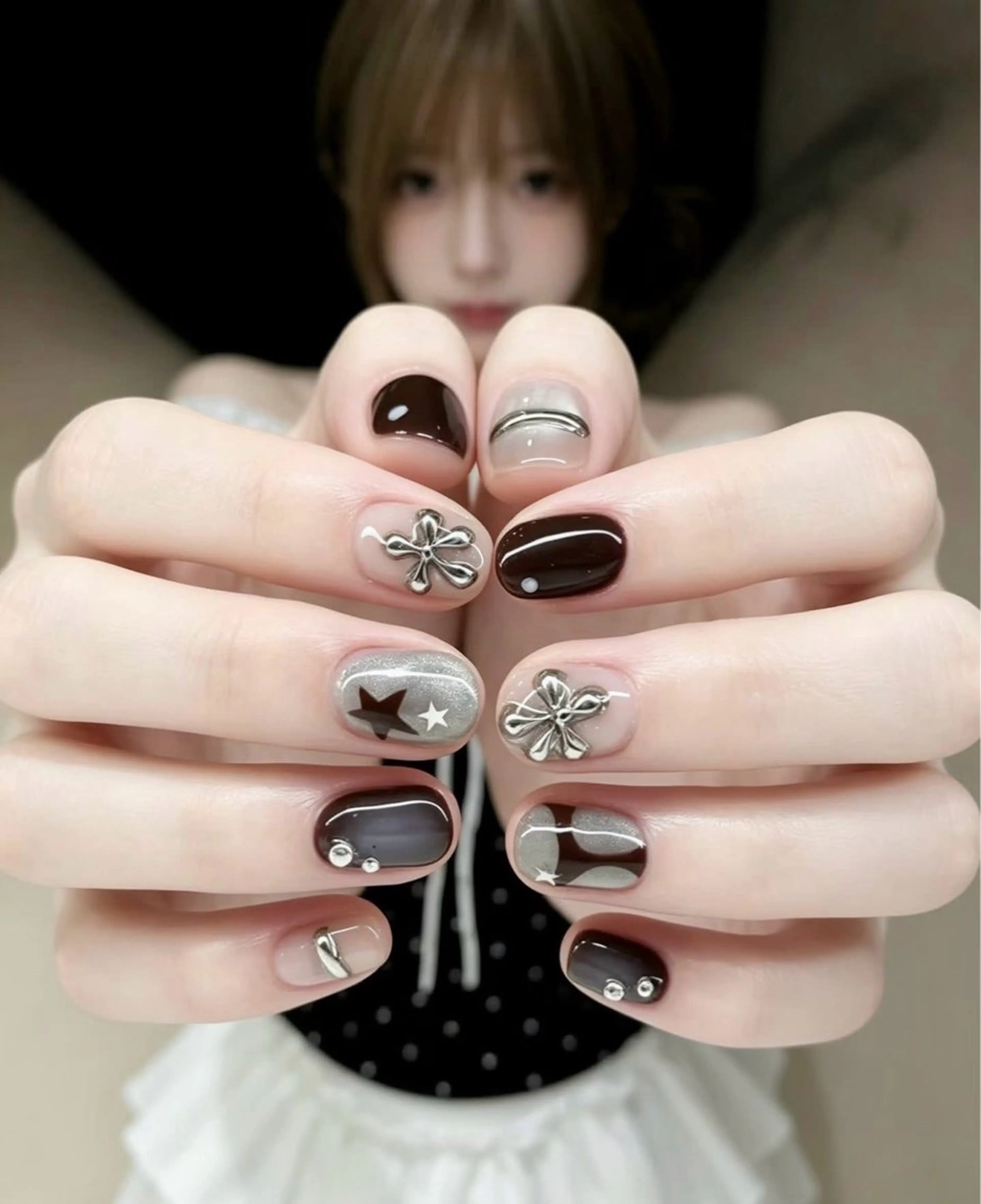 ネイル ジェルネイル マグネットネイル ハンドネイル YUKI NAILのネイルデザイン