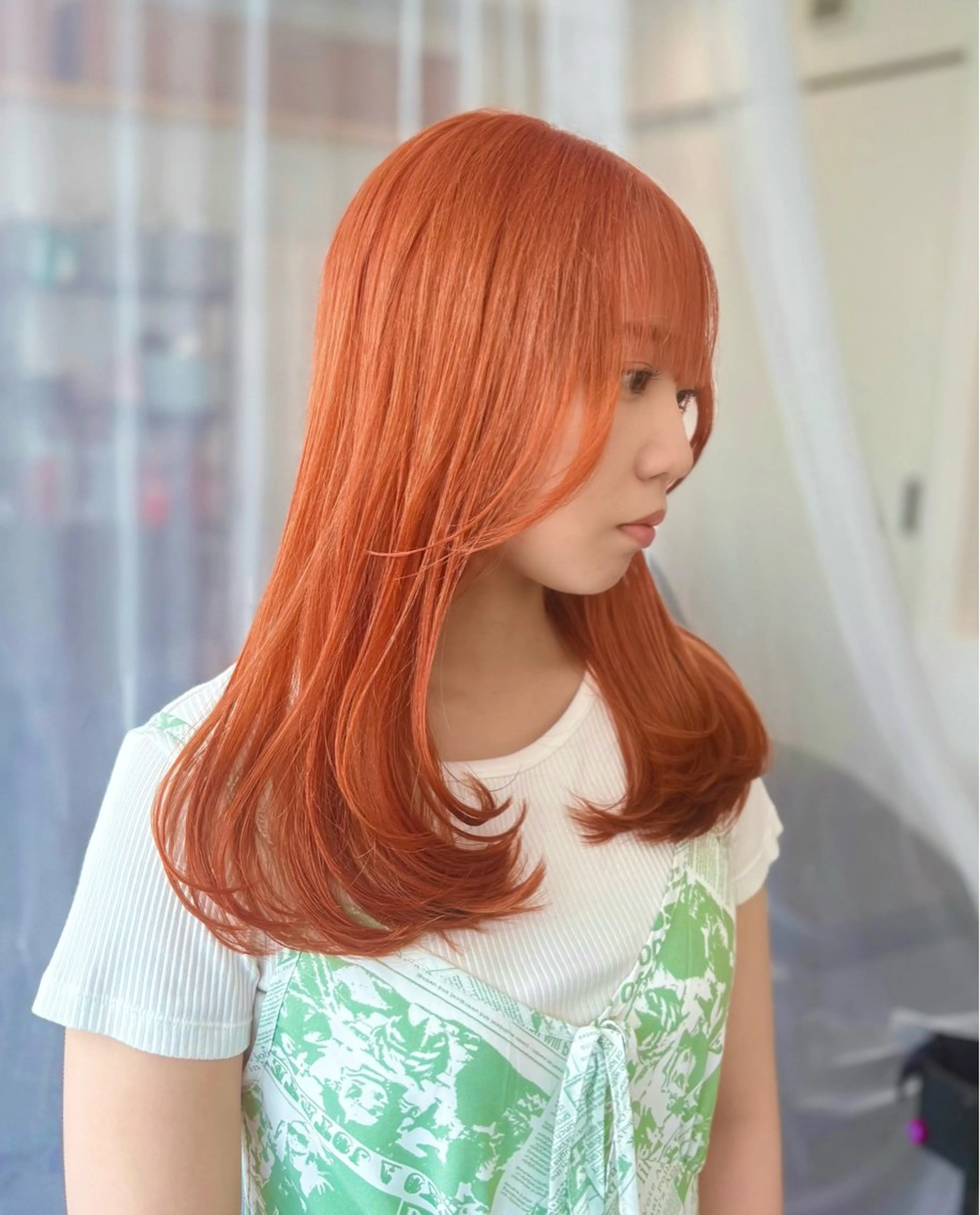 ロング カラー カット ヘアカラー トリートメント GaKu/ハイトーン /ブリーチ/レイヤーのヘアスタイル