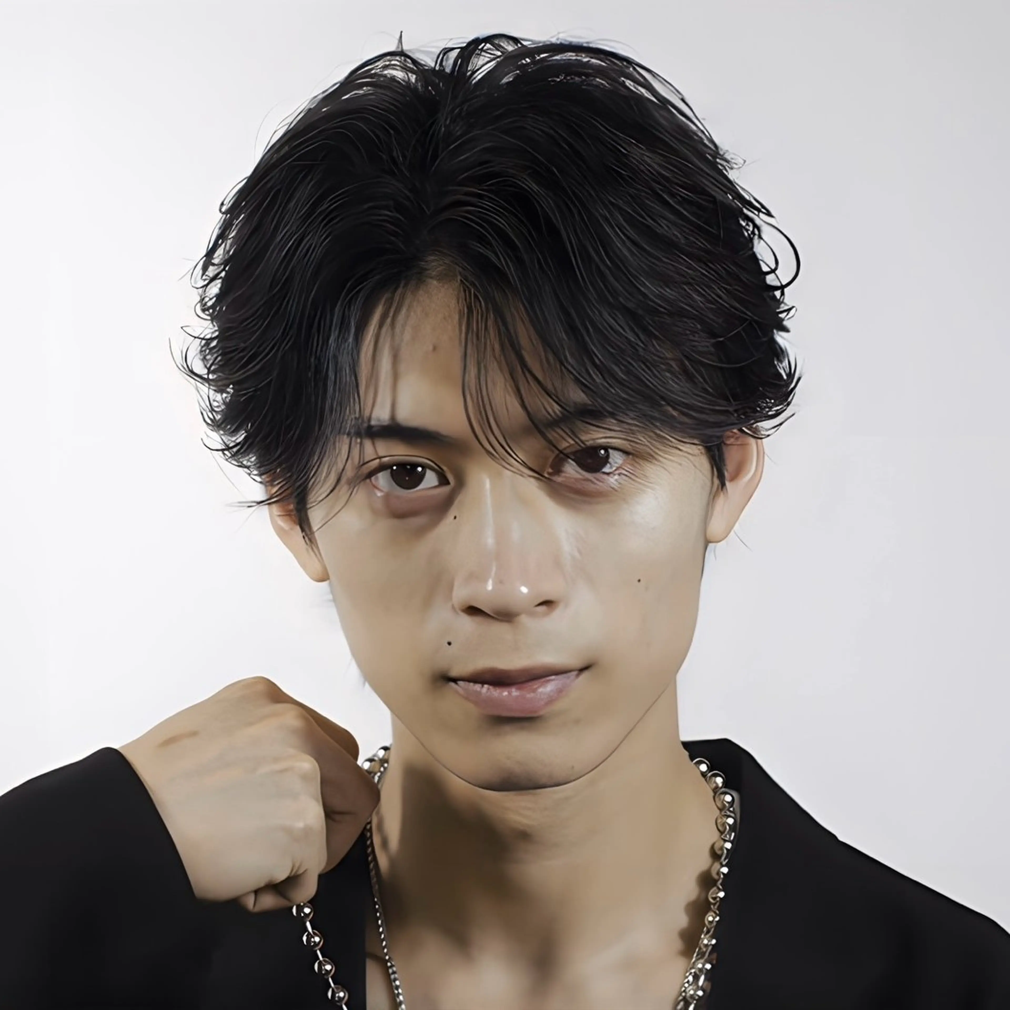 ミディアム Lit.富士 久保田風太のヘアスタイル