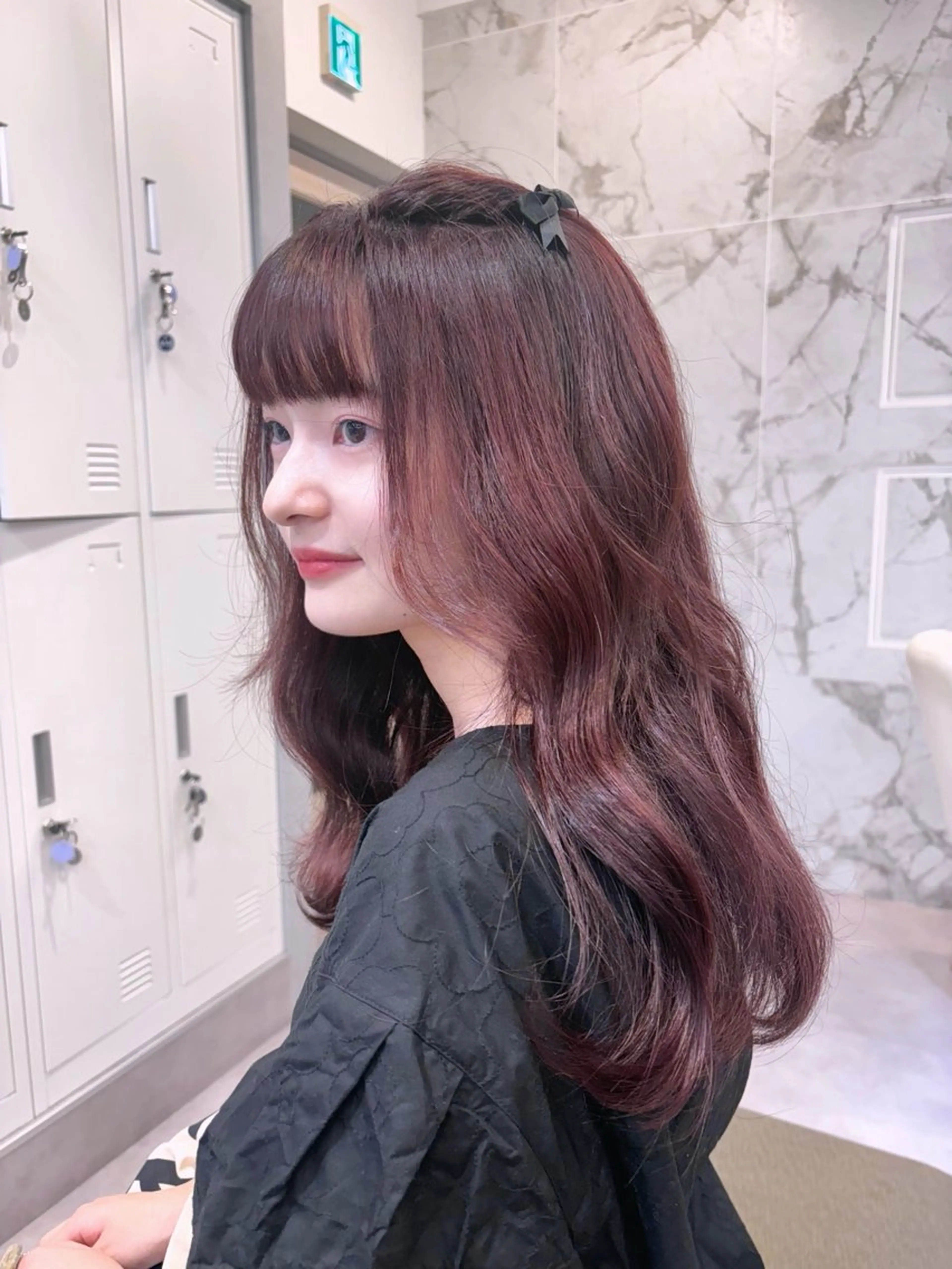 ロング カラー momochan🍑 やわらかいボブ♡のヘアスタイル