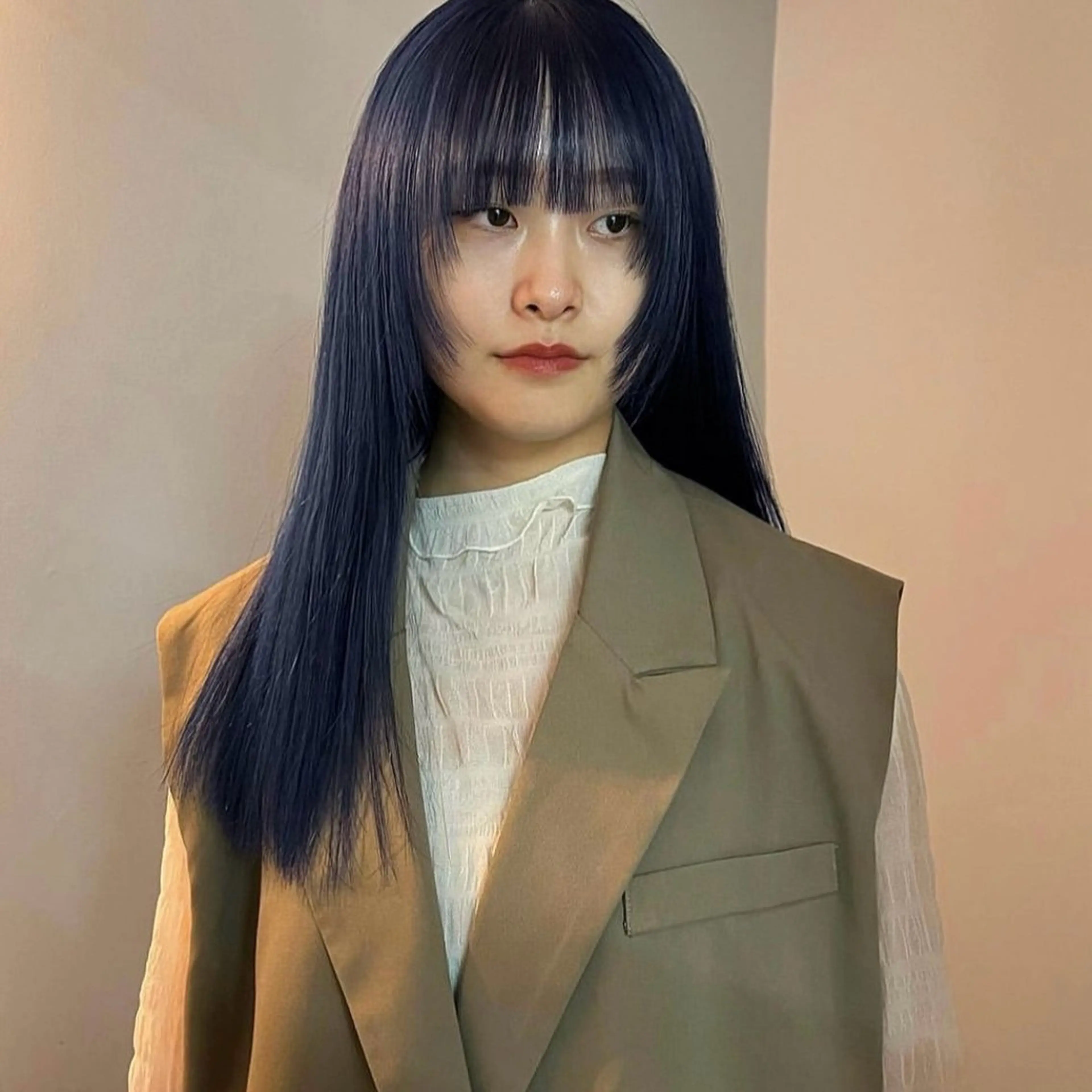 ロング ヘアカラー 舟橋耀/ブリーチカラ ー/レイヤーカットのヘアスタイル