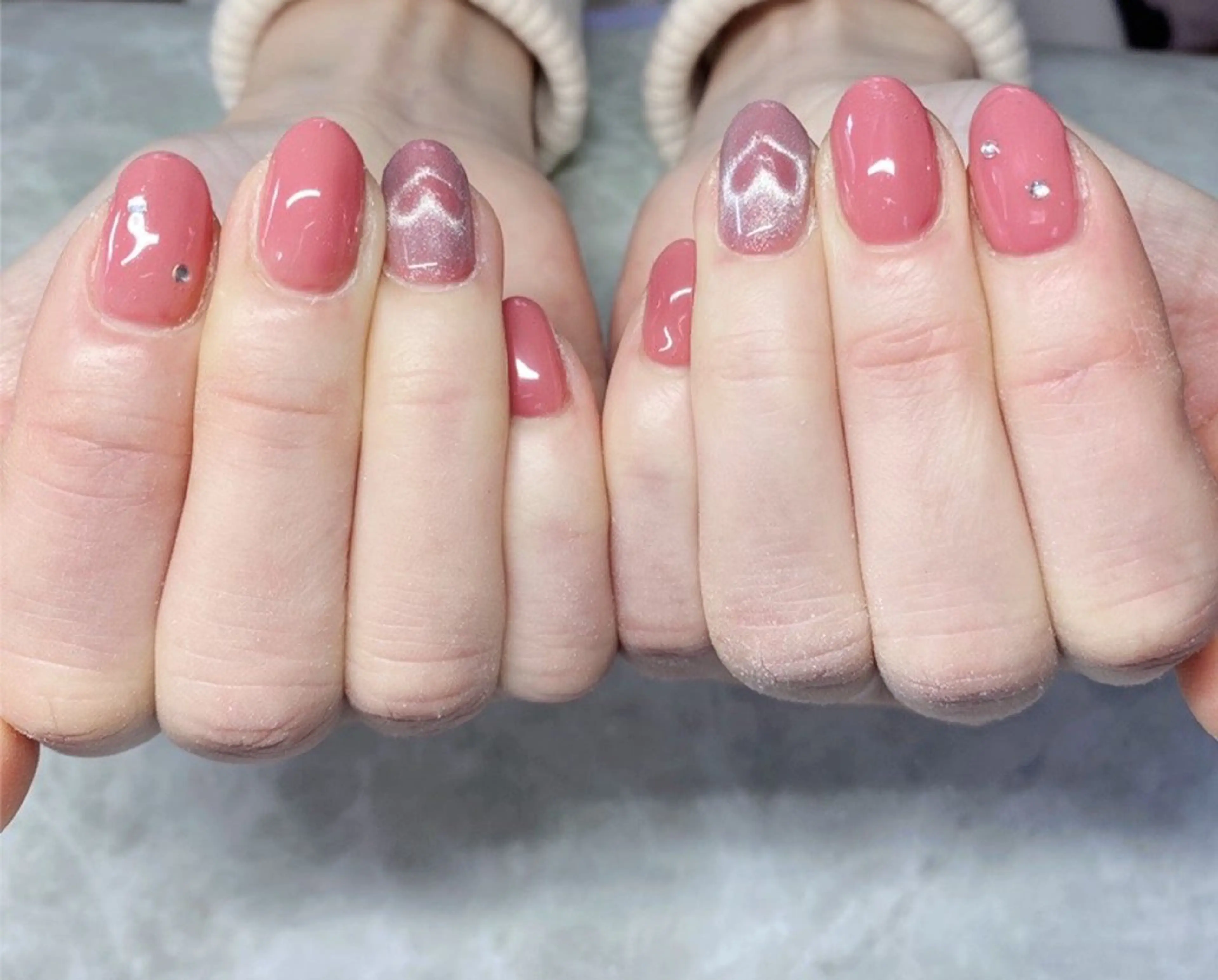 ネイル ハート マグネットネイル ネイリスト♡ AYAKOのネイルデザイン