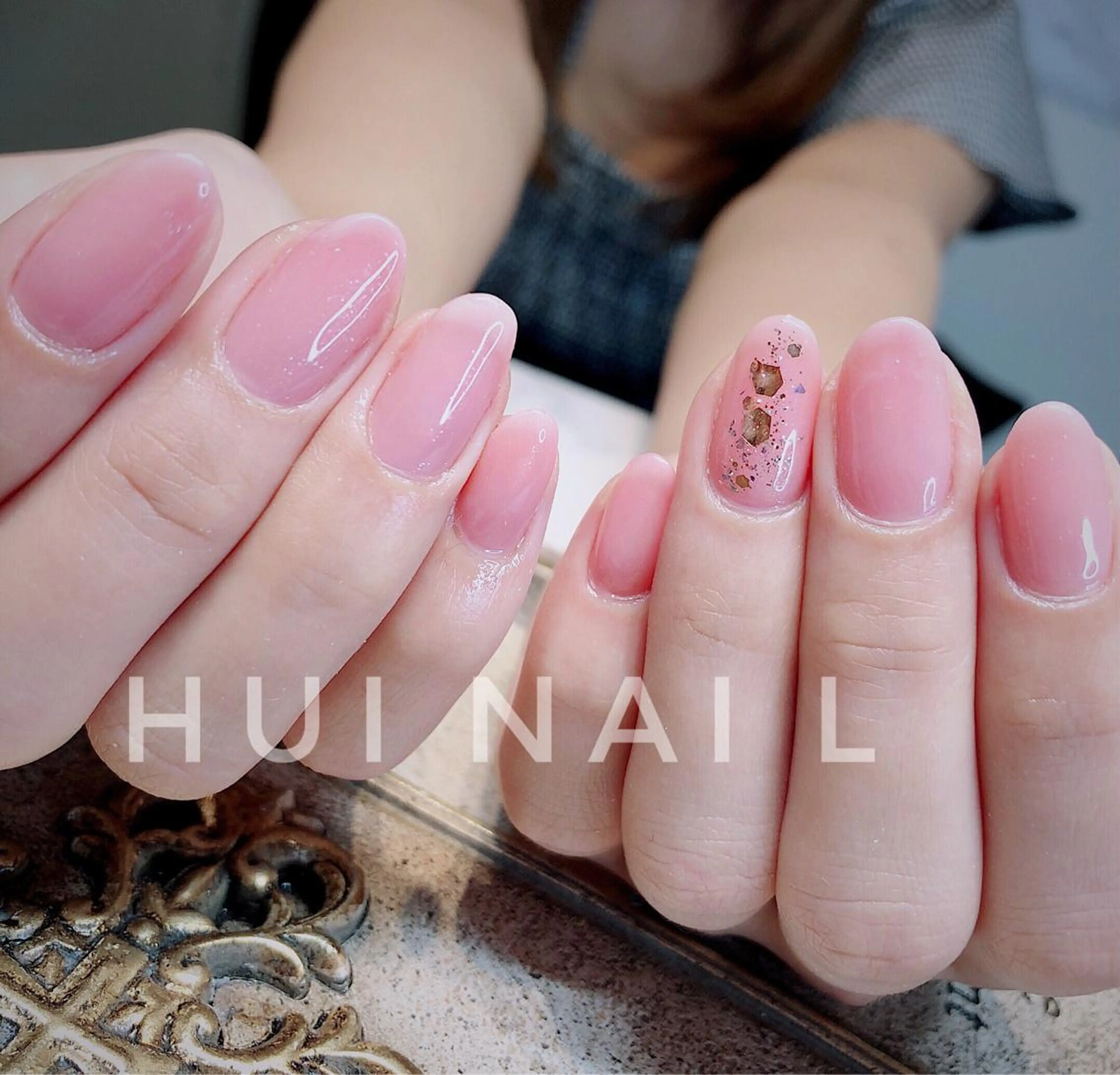 ミディアム めぐみのネイルサロン スタッフ練習のネイルデザイン