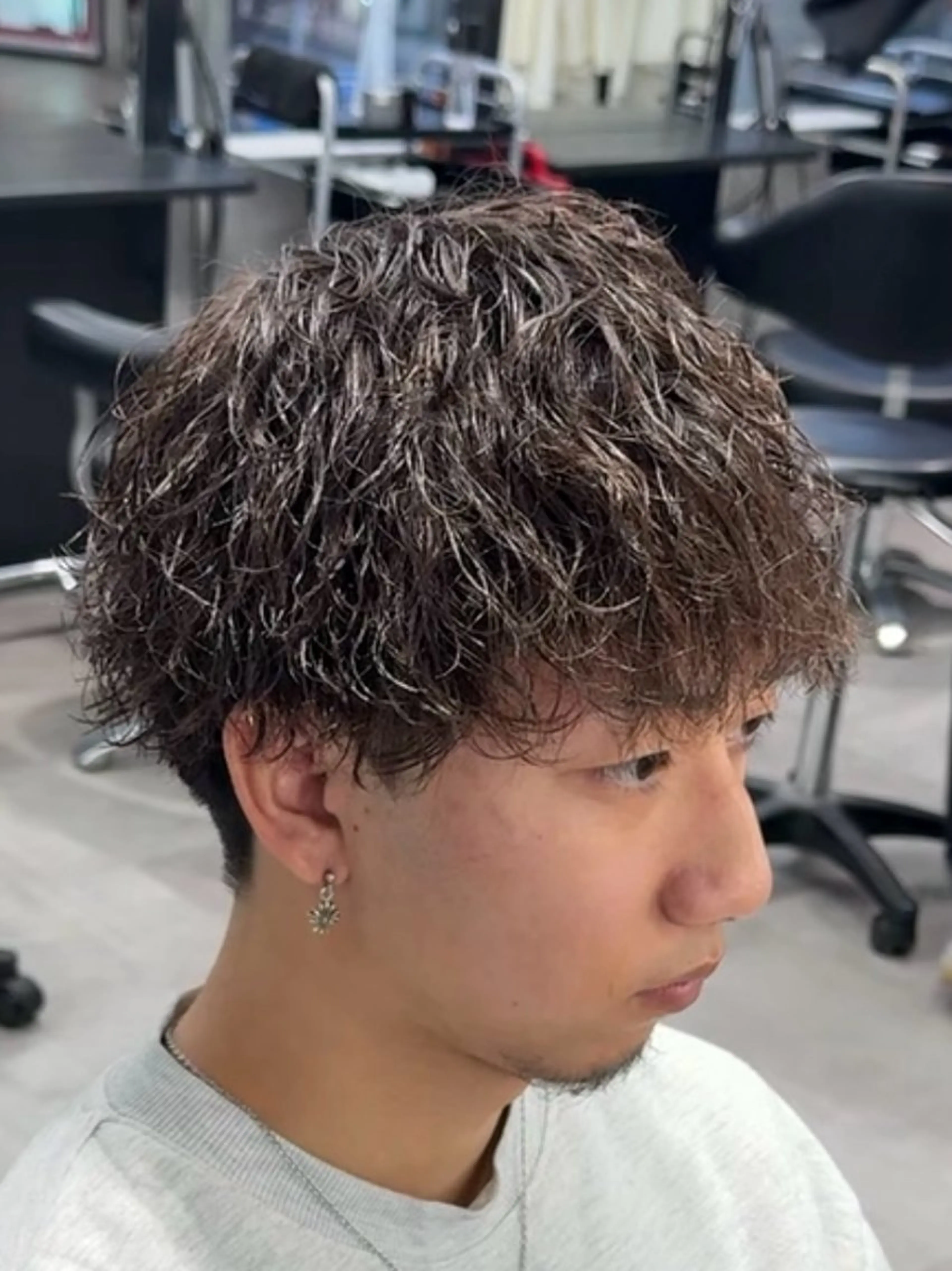 ショート カット パーマ 高橋 昂大のヘアスタイル