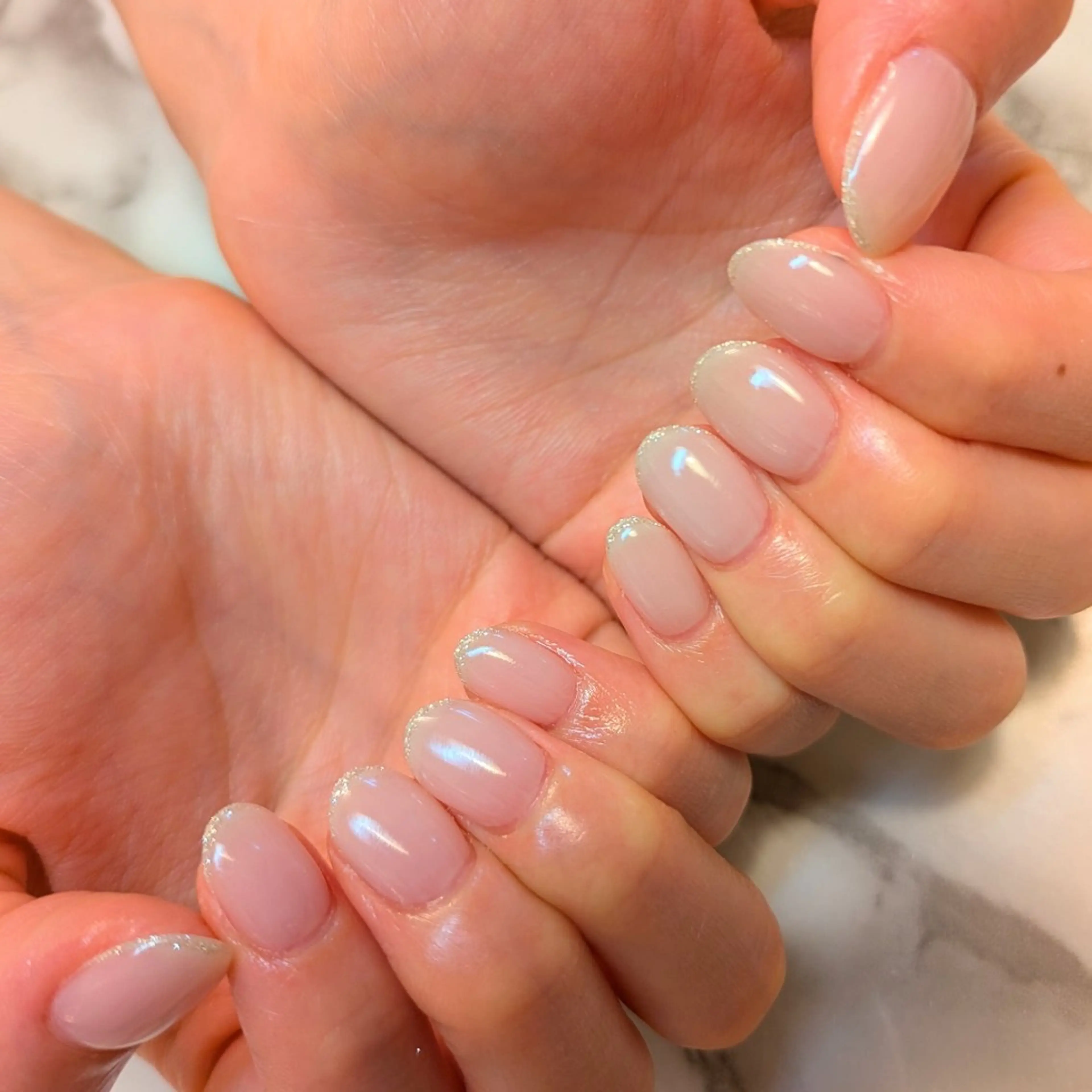 ネイル フレンチネイル ジェヌインネイル 河内のネイルデザイン