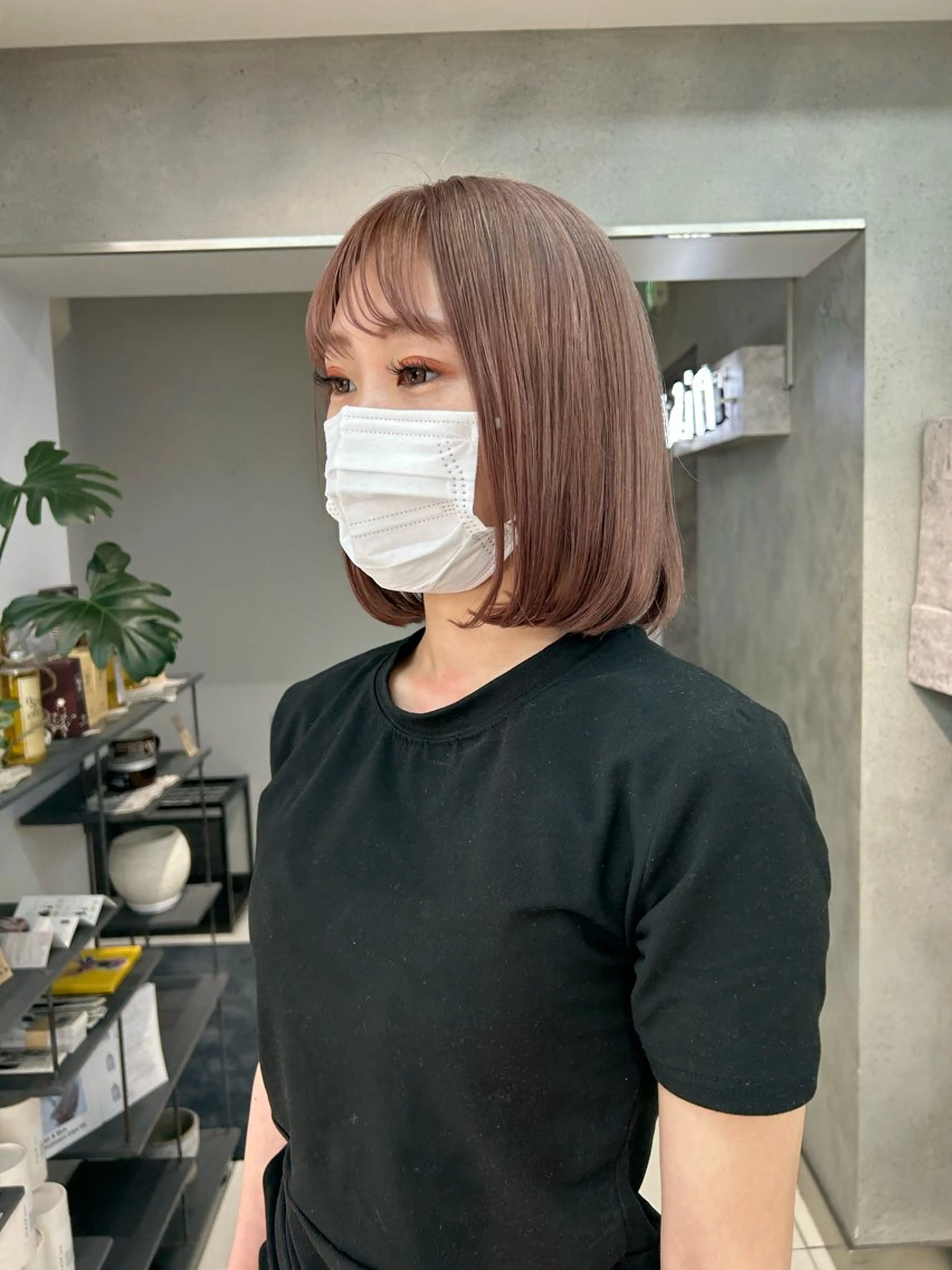 ミディアム ボブ ナチュラル×色気パ ーマ 渋谷/マナミのヘアスタイル