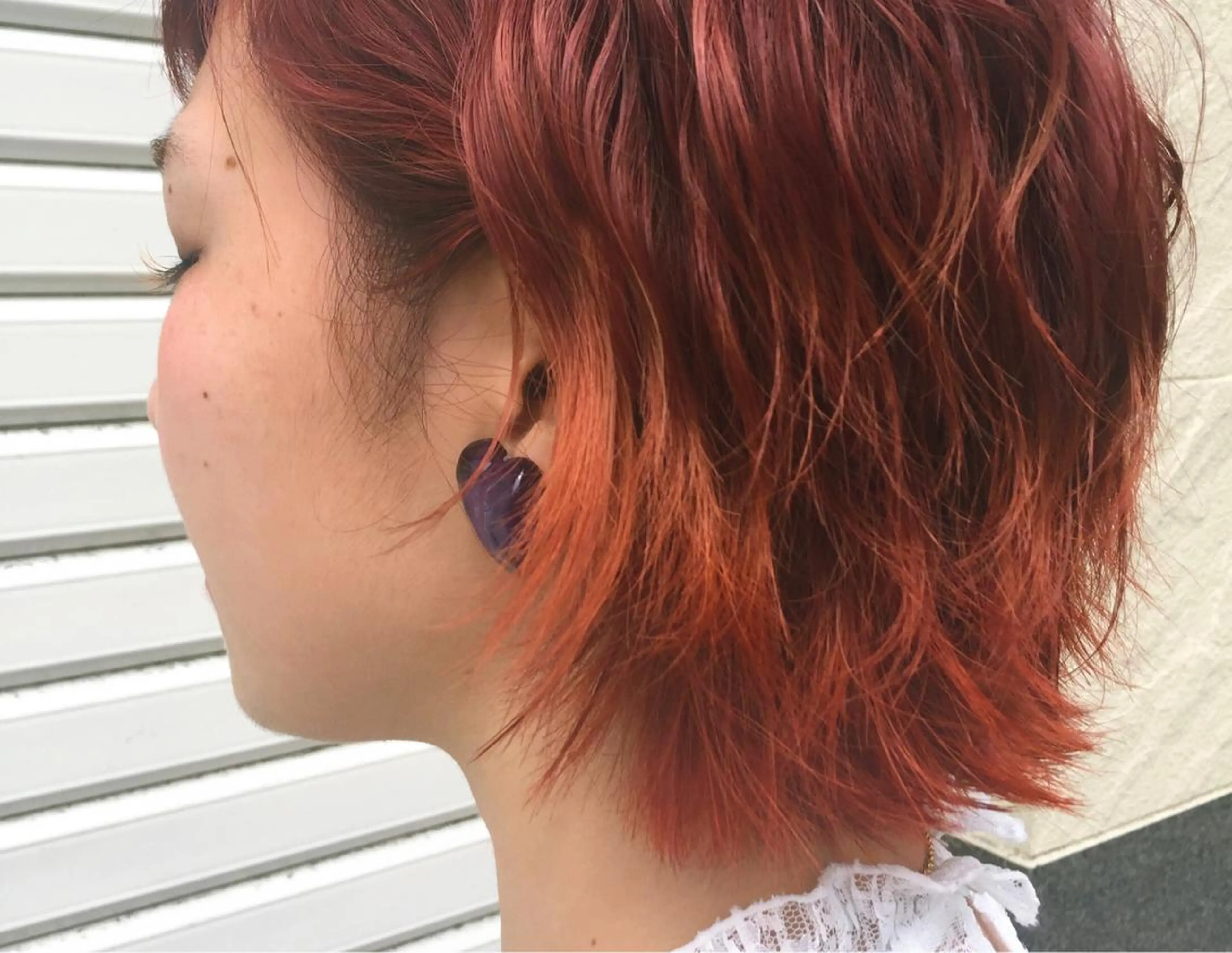 ショート カラー グラデーションカラー レッドカラー 盛れるレイヤーカット 得意🌹井上美沙のヘアスタイル