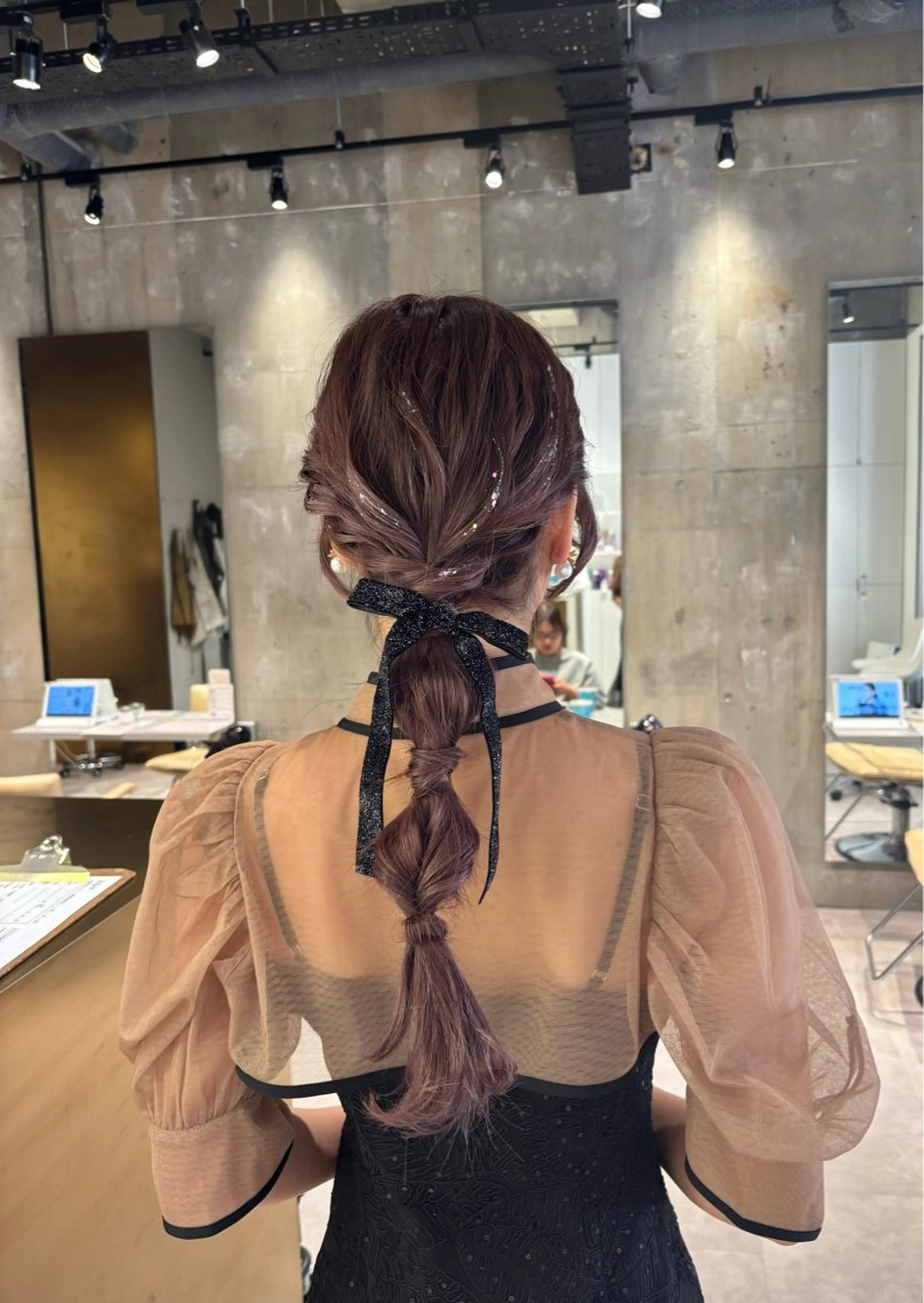 ロング ヘアセット mina🪐立川駅/ 無料ショートカットのヘアスタイル