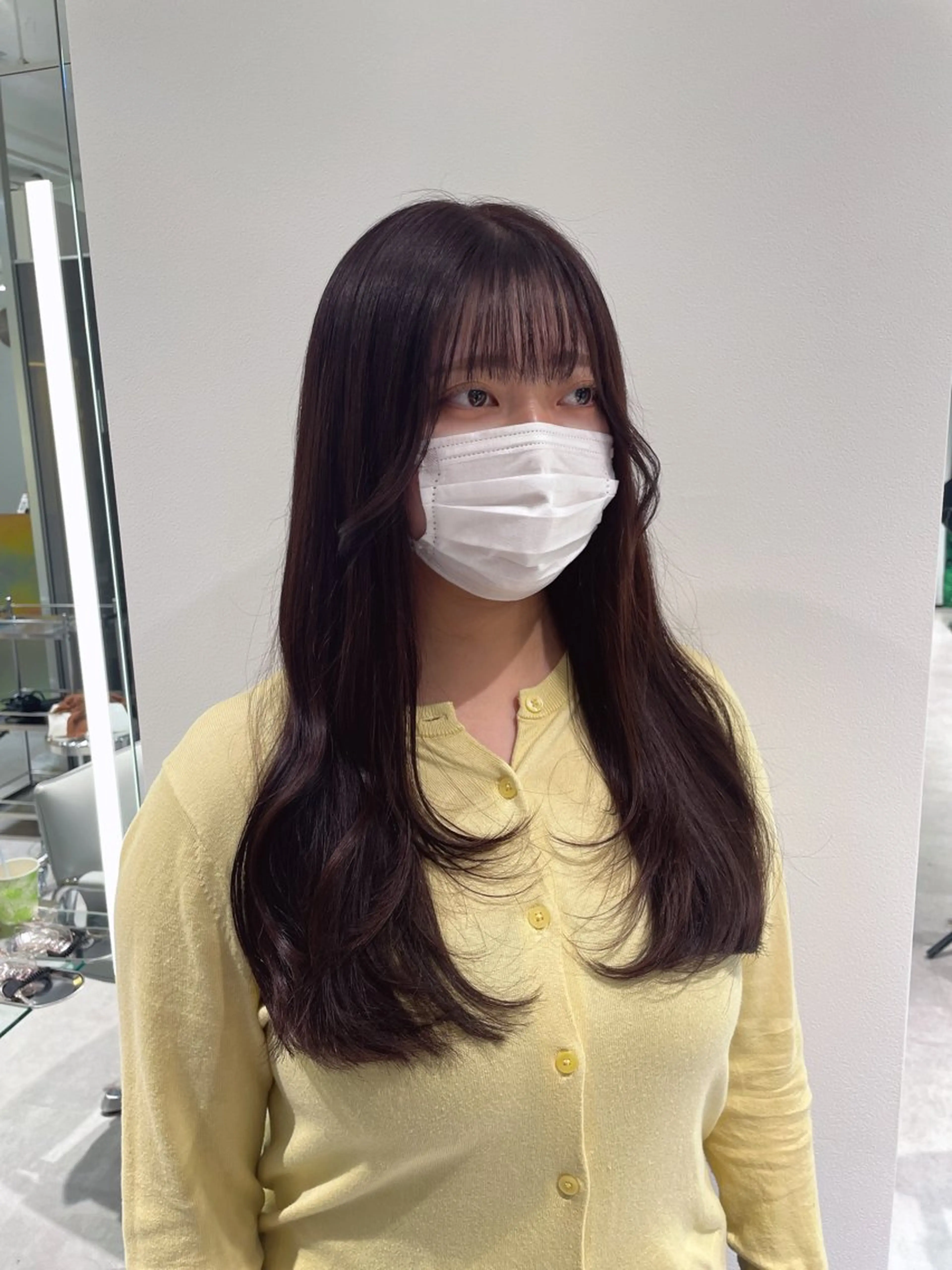 ロング カット ヘアカラー momone🍒 メンズカットパーマのヘアスタイル